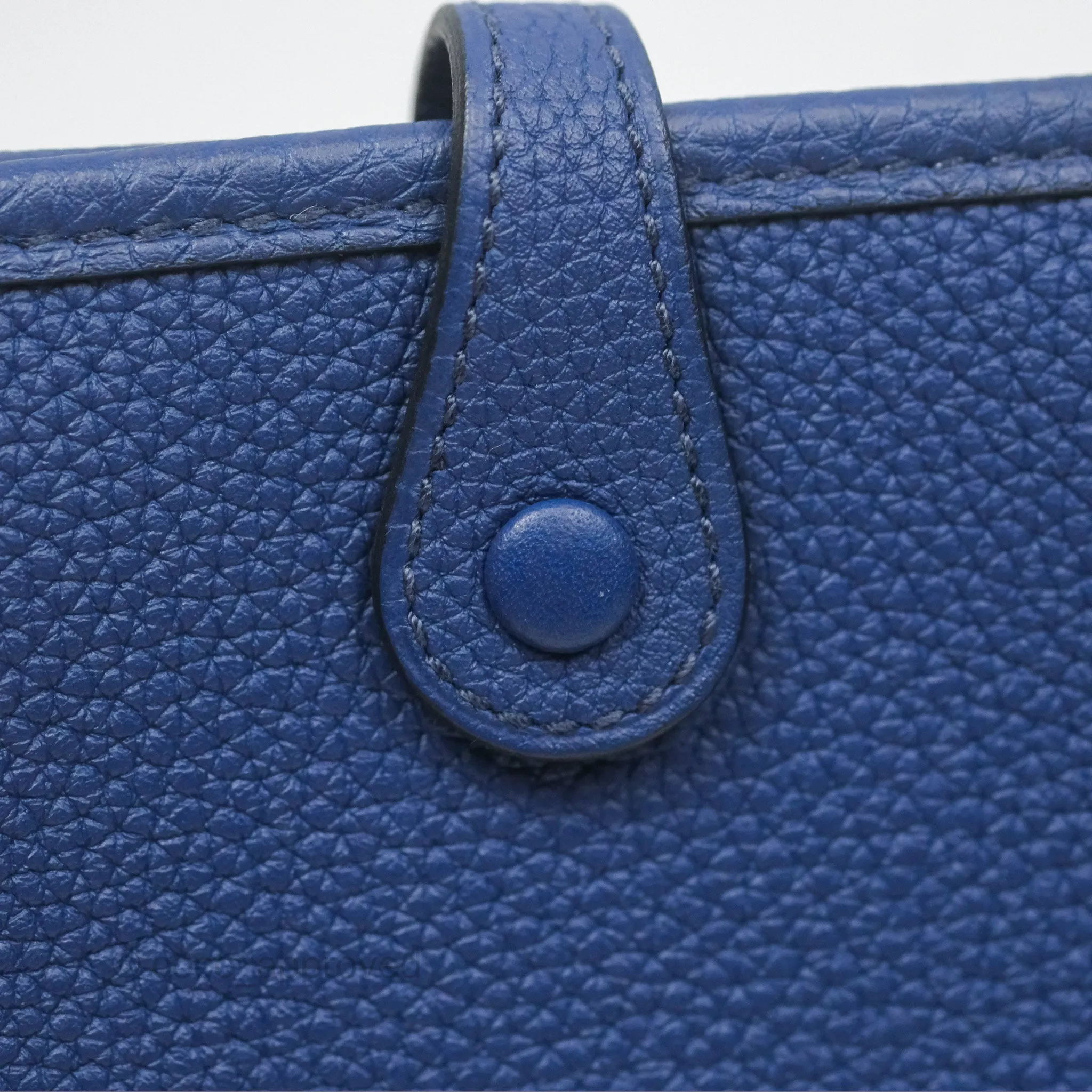 Herms Mini Evelyne 16 Bleu Saphir/ Bleu Indigo TM Palladium Hardware