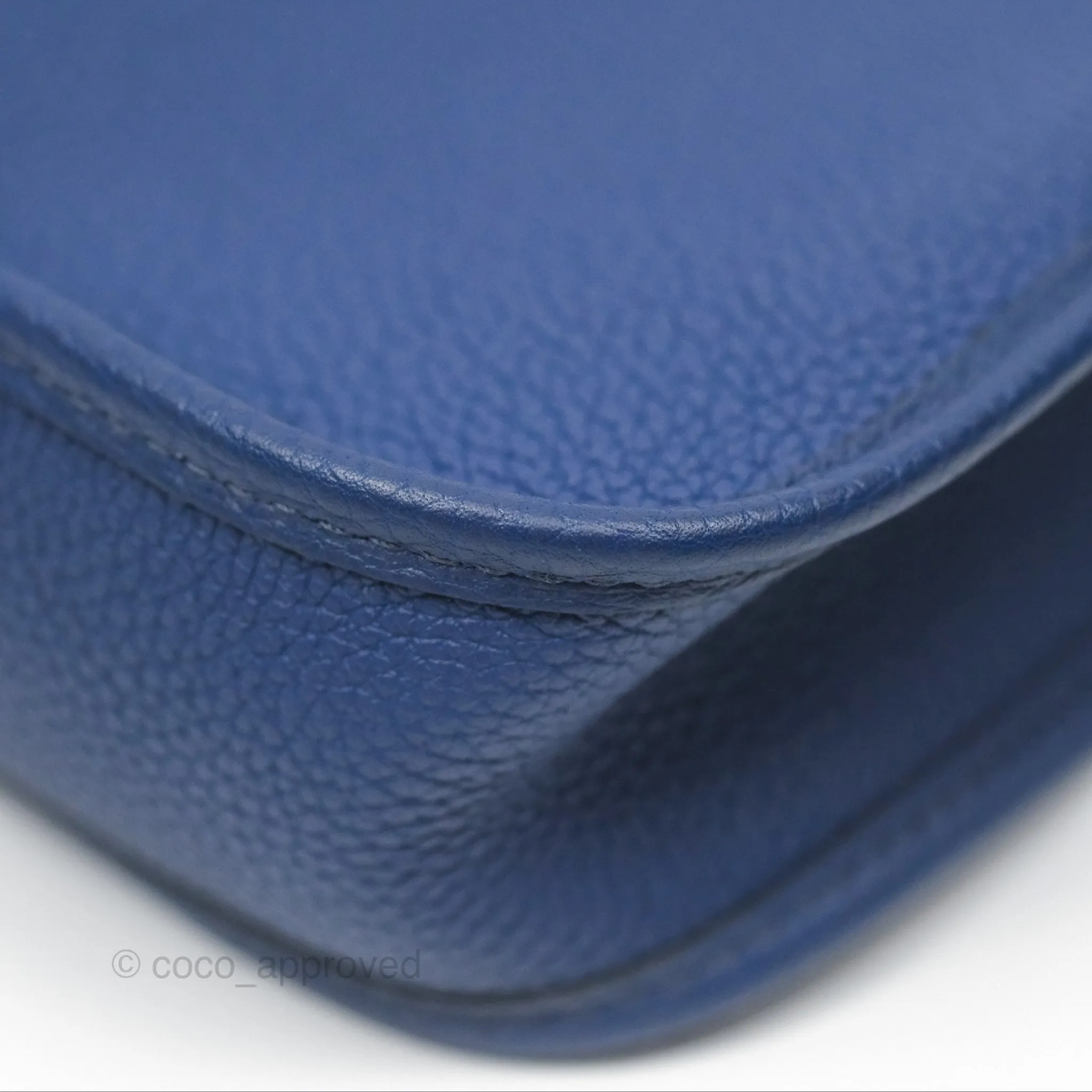 Herms Mini Evelyne 16 Bleu Saphir/ Bleu Indigo TM Palladium Hardware