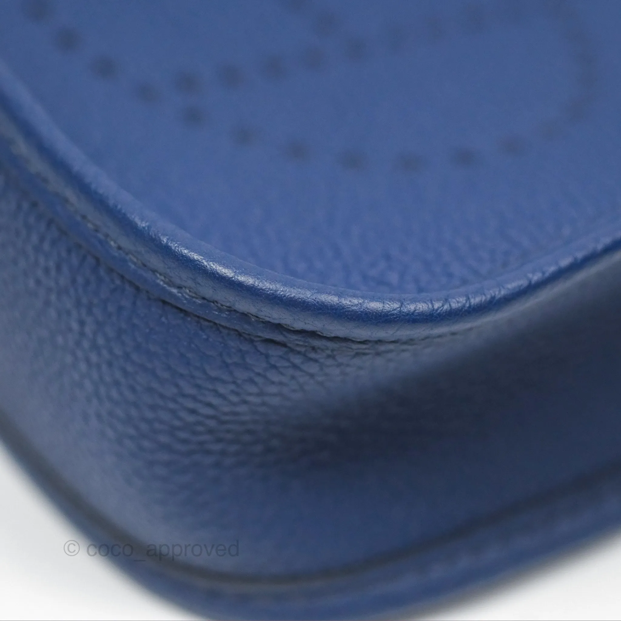 Herms Mini Evelyne 16 Bleu Saphir/ Bleu Indigo TM Palladium Hardware