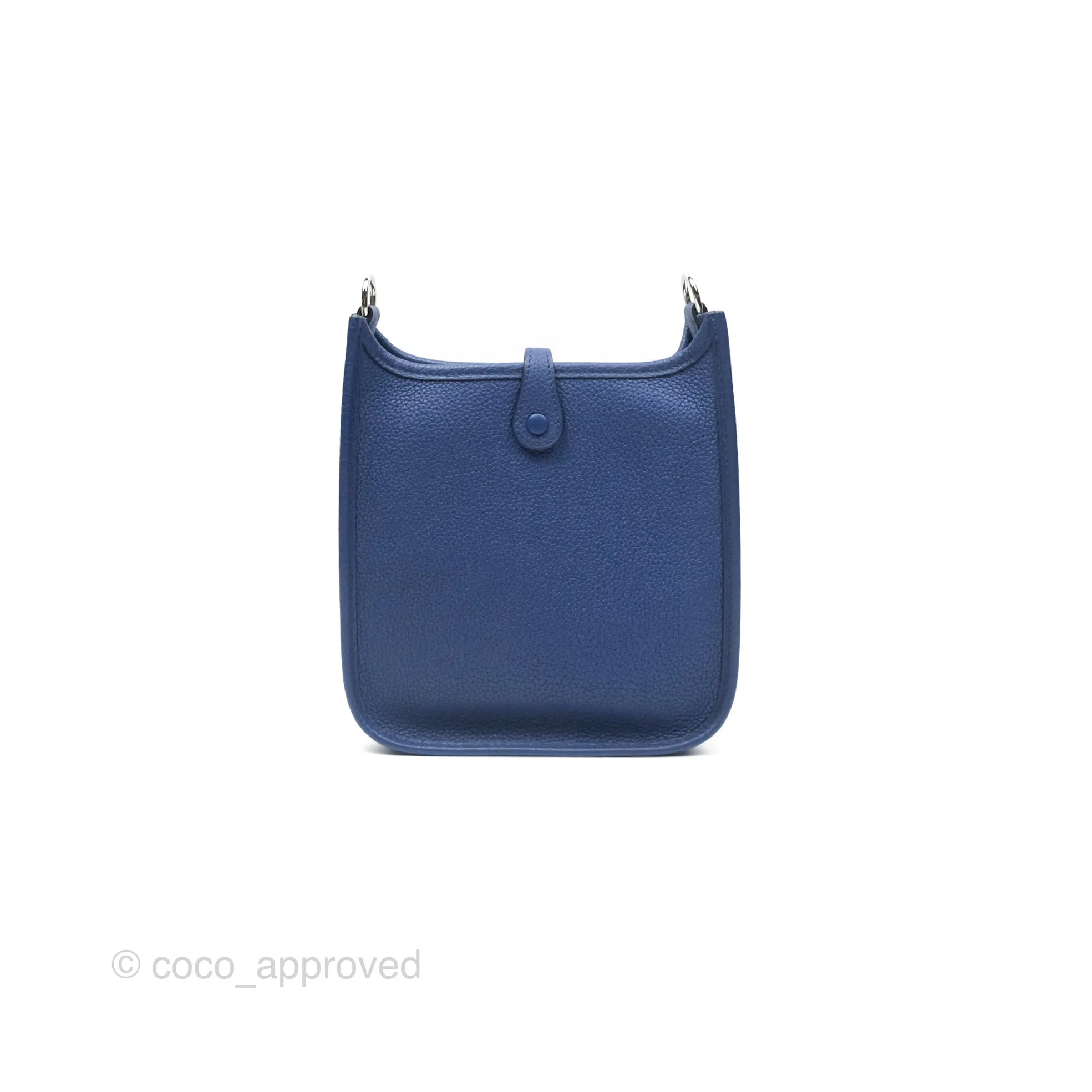 Herms Mini Evelyne 16 Bleu Saphir/ Bleu Indigo TM Palladium Hardware