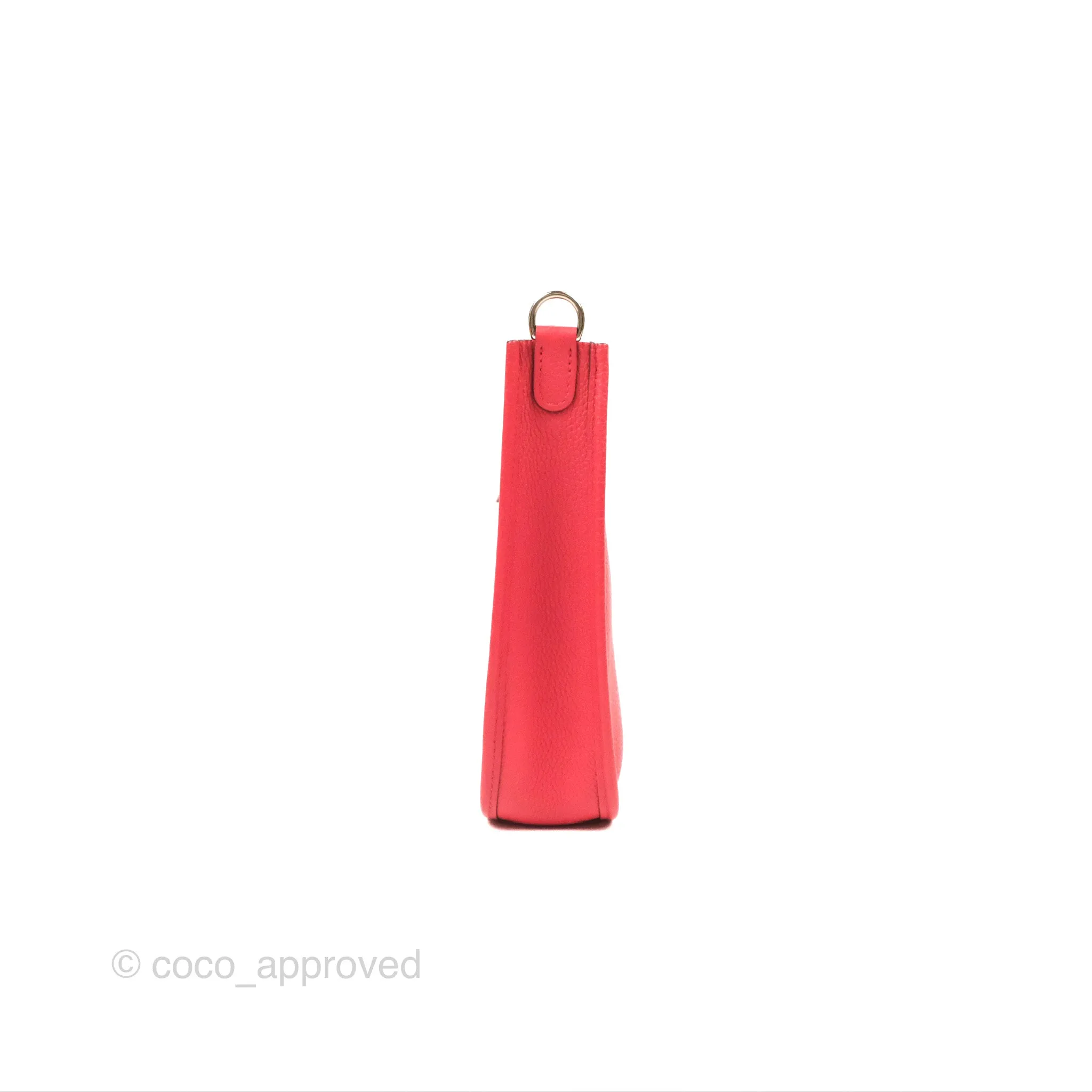 Herms Mini Evelyne 16 Bougainvillier/ Rouge Pivoine TM Palladium Hardware