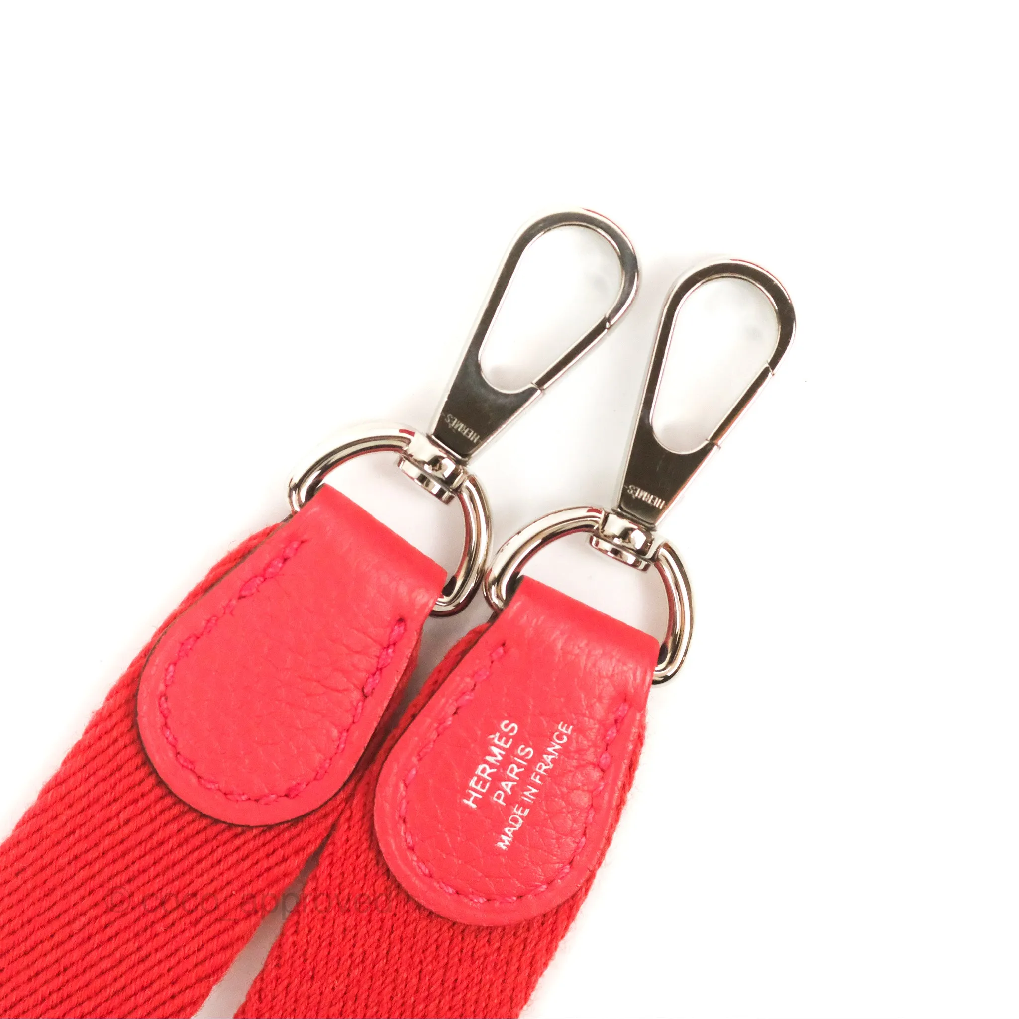 Herms Mini Evelyne 16 Bougainvillier/ Rouge Pivoine TM Palladium Hardware