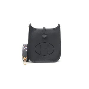 Herms Mini Evelyne 16 Caban Clemence Gold Hardware