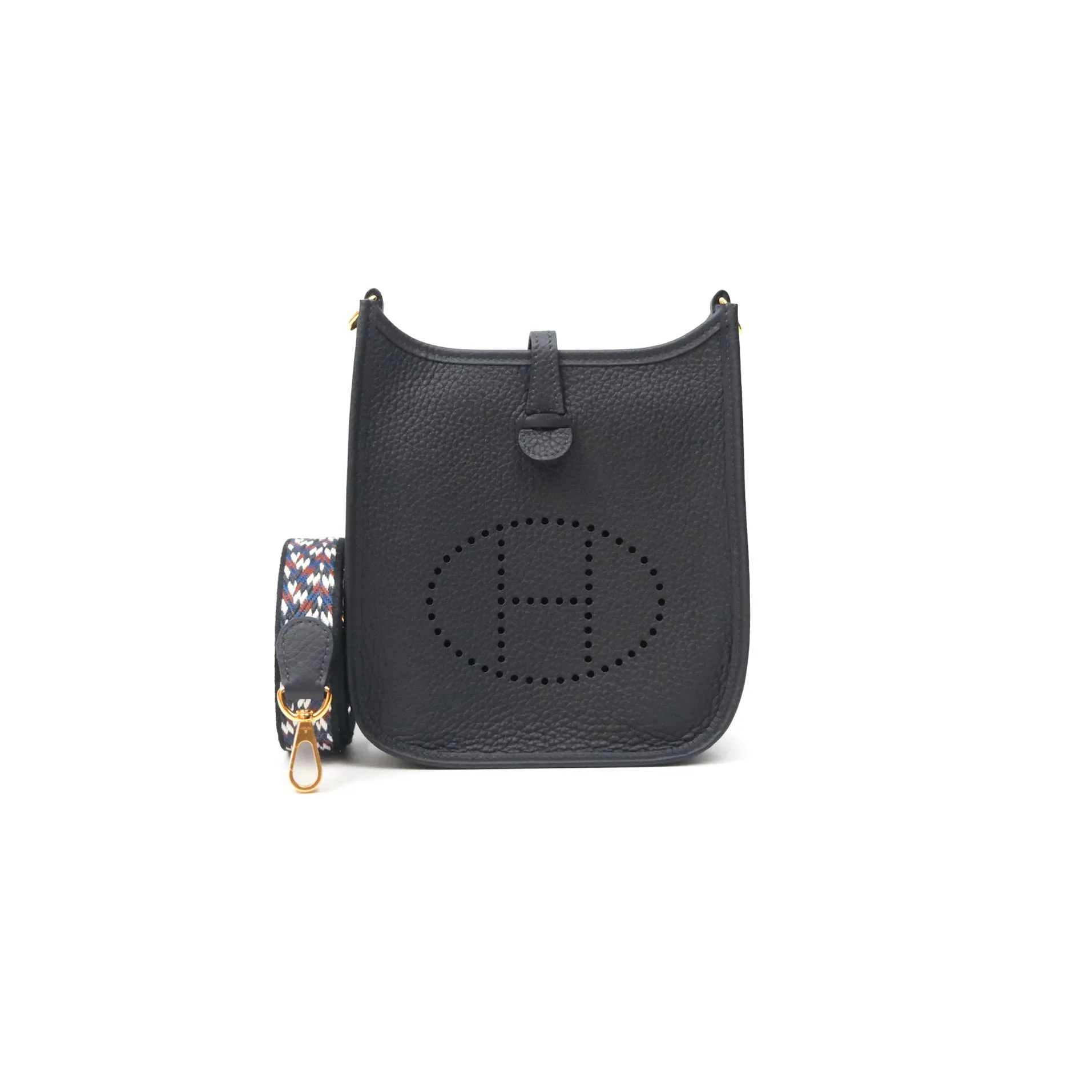 Herms Mini Evelyne 16 Caban Clemence Gold Hardware