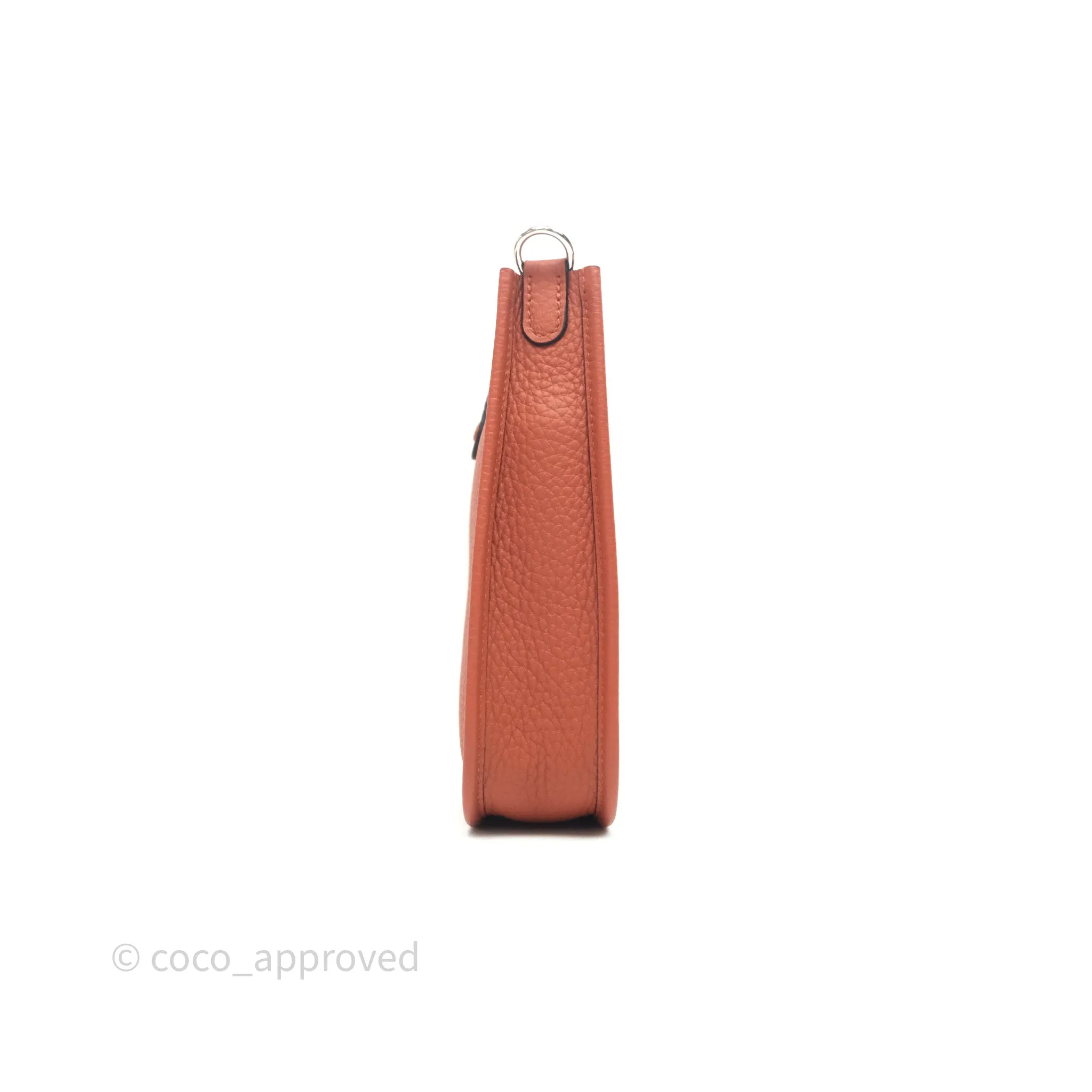 Herms Mini Evelyne 16 Cuivre 6C Clemence Palladium Hardware