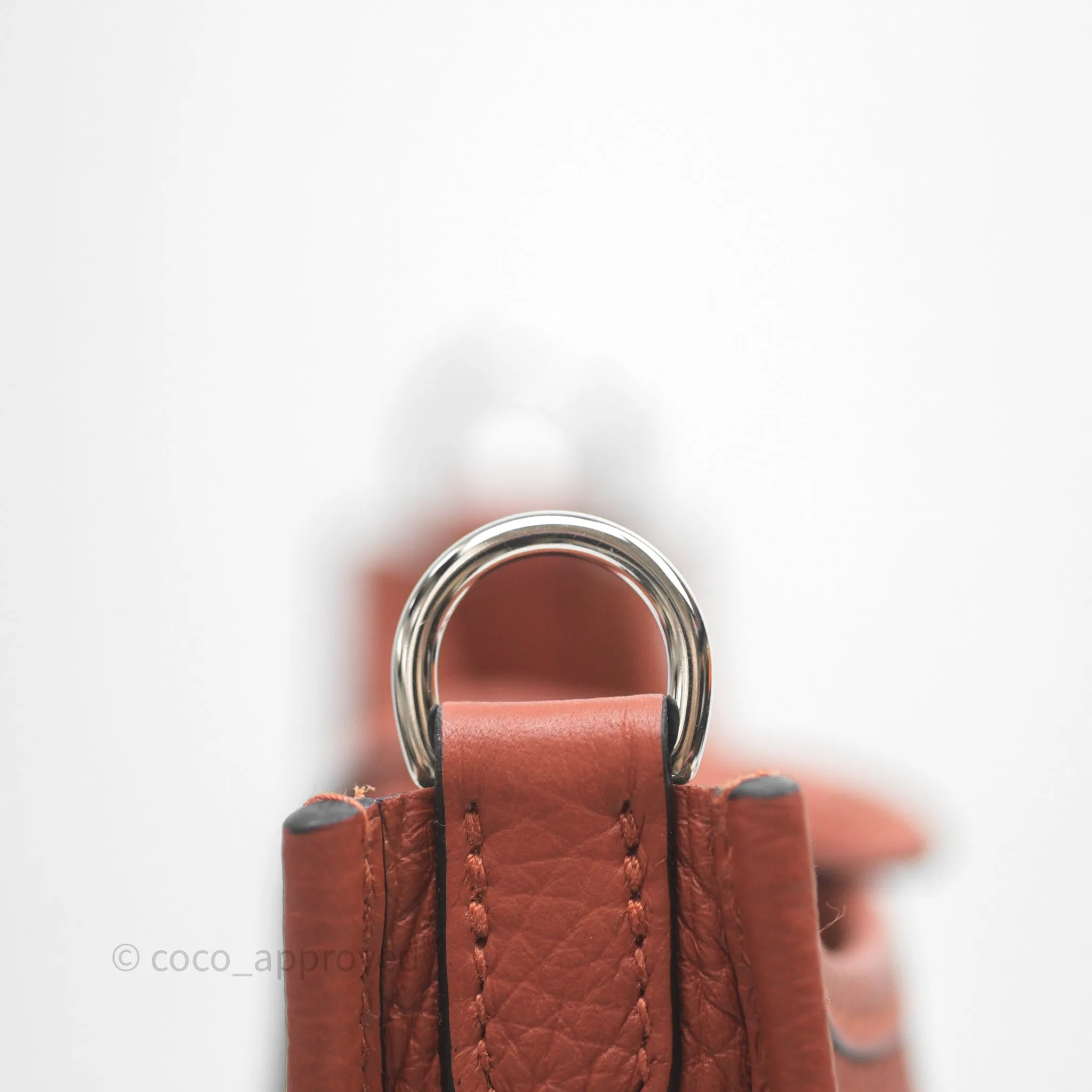 Herms Mini Evelyne 16 Cuivre 6C Clemence Palladium Hardware