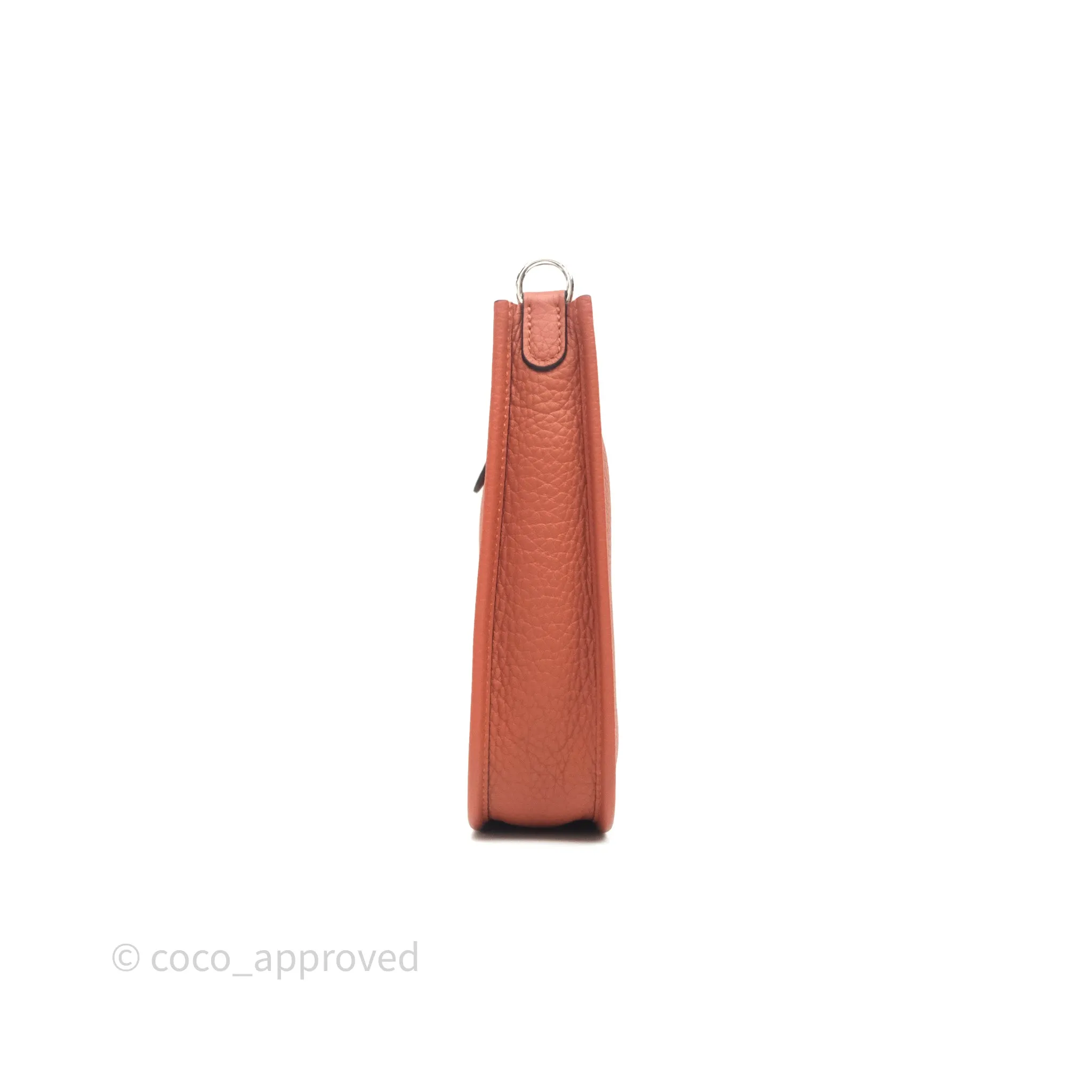 Herms Mini Evelyne 16 Cuivre 6C Clemence Palladium Hardware