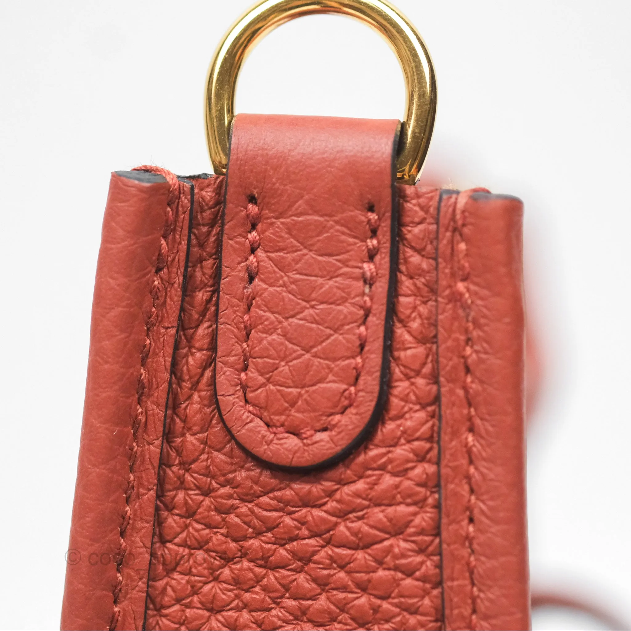 Herms Mini Evelyne 16 Cuivre Clemence Gold Hardware