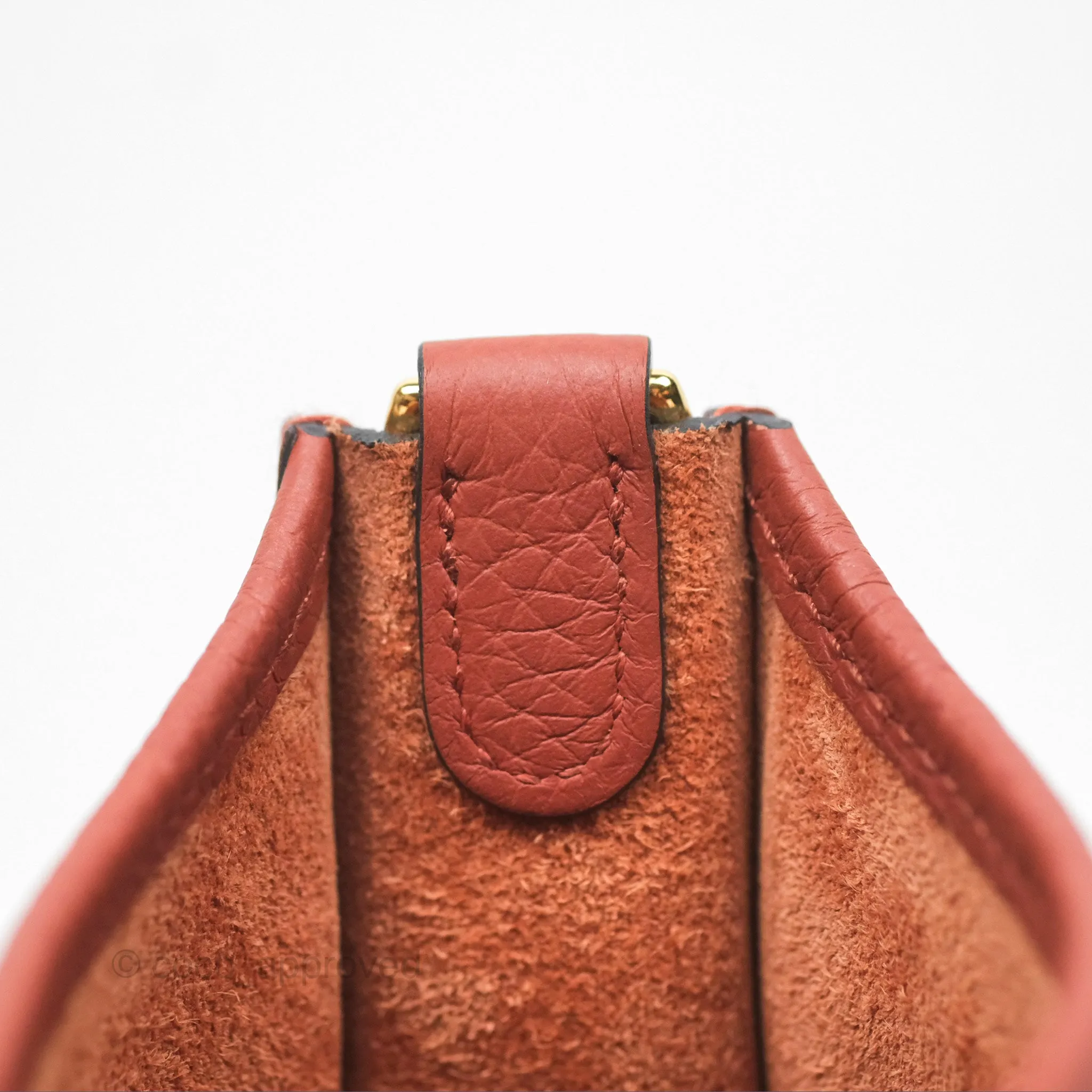 Herms Mini Evelyne 16 Cuivre Clemence Gold Hardware