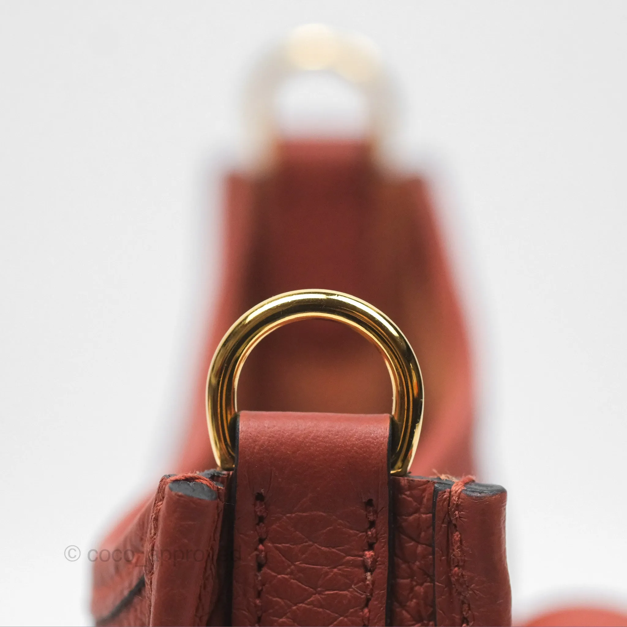 Herms Mini Evelyne 16 Cuivre Clemence Gold Hardware