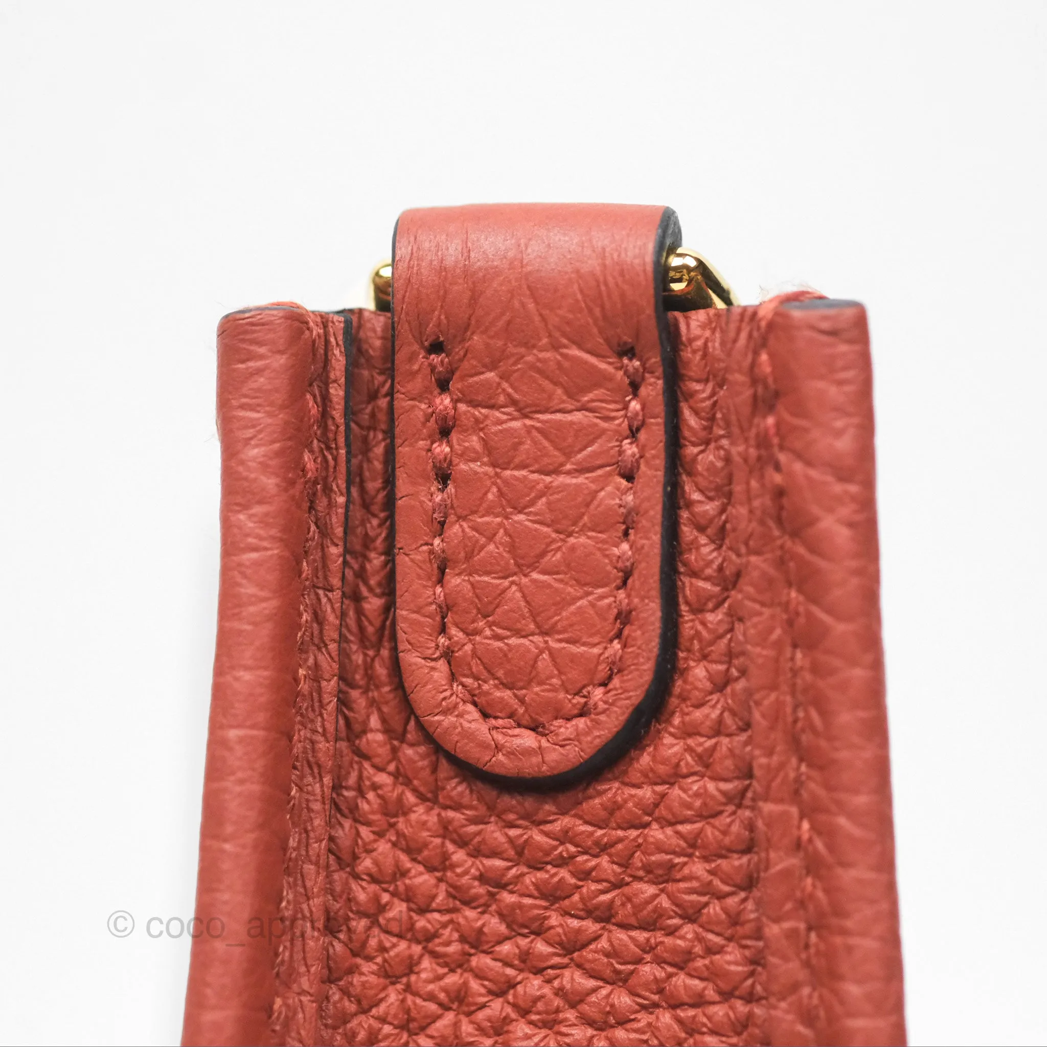 Herms Mini Evelyne 16 Cuivre Clemence Gold Hardware