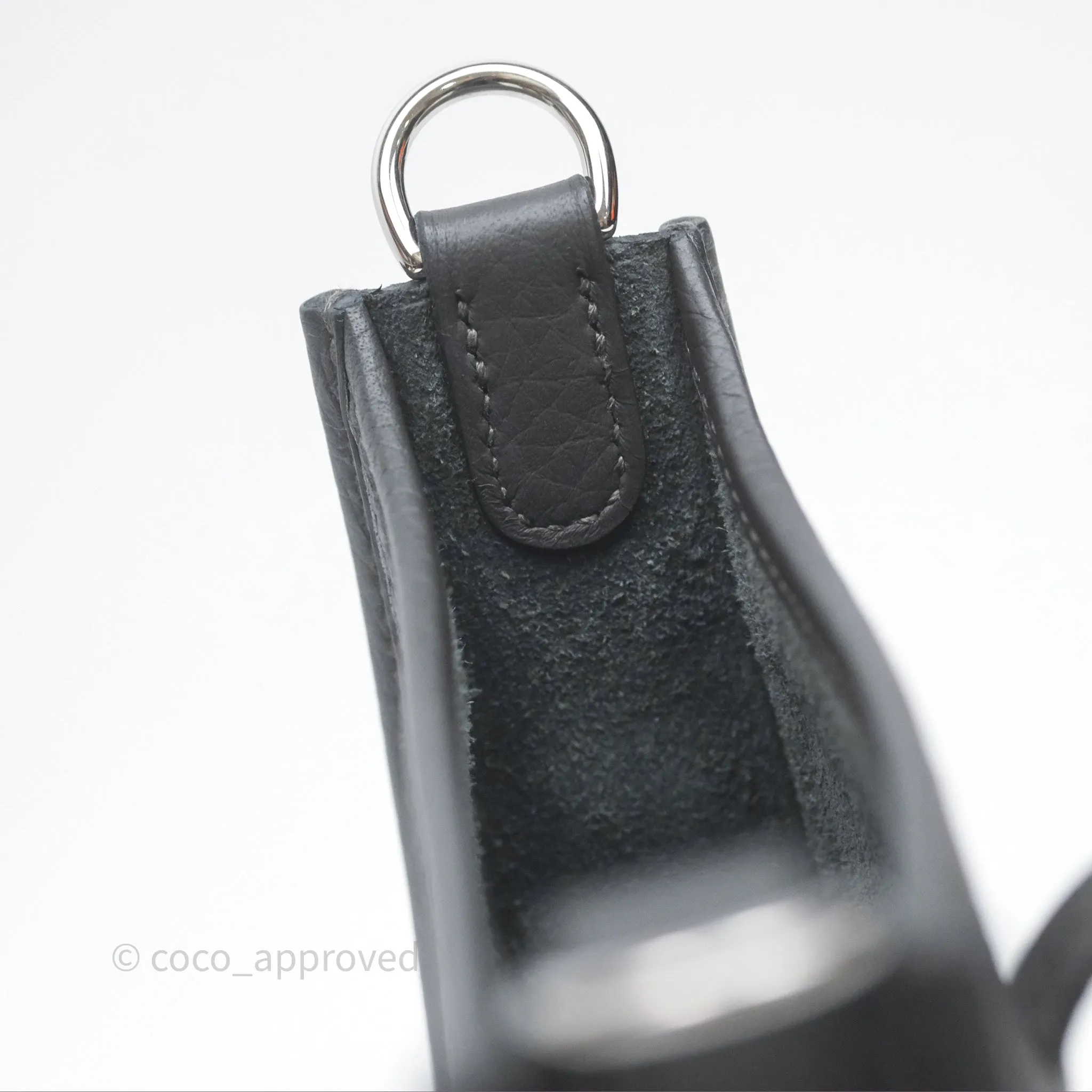 Herms Mini Evelyne 16 Dark Bronze O0 Clemence Palladium Hardware