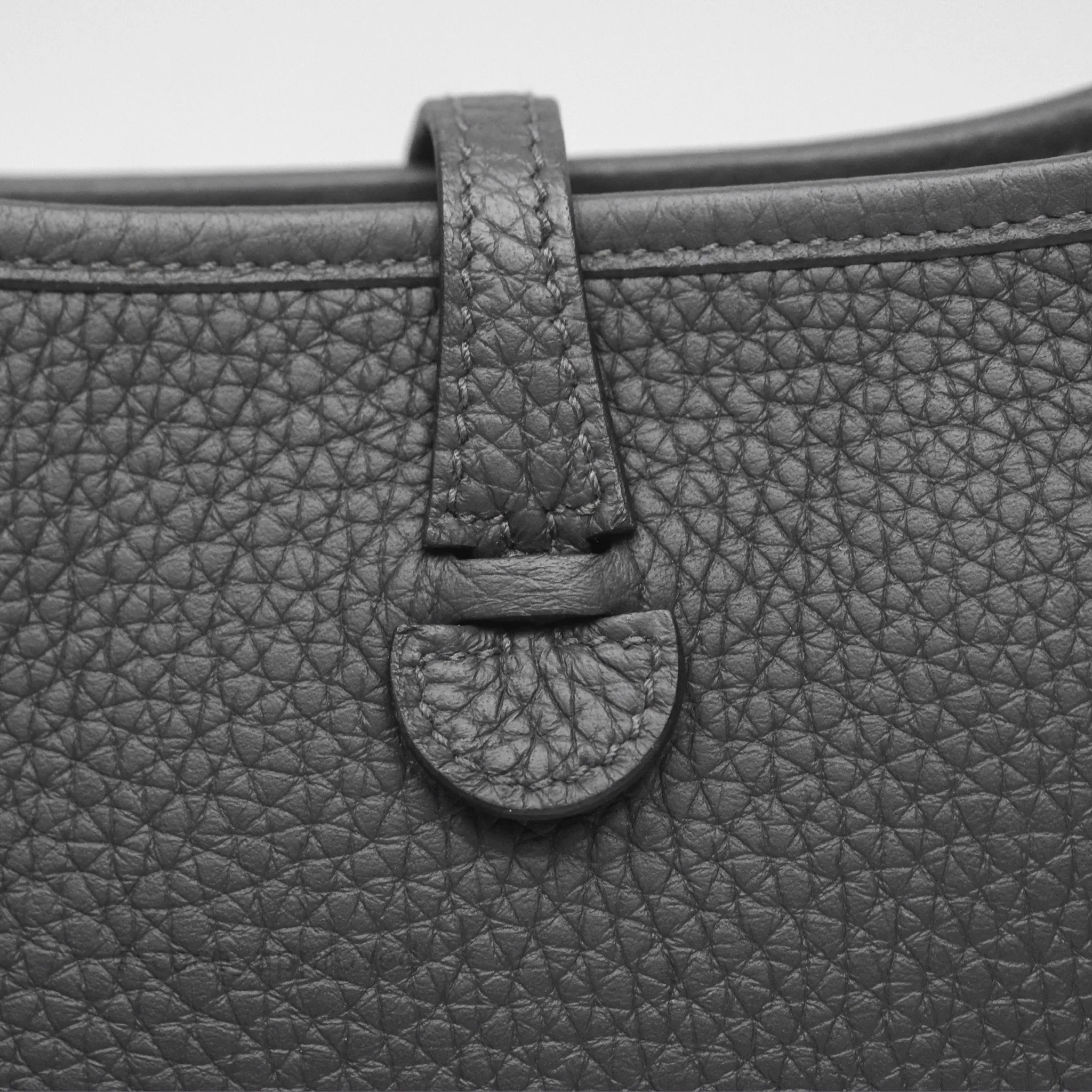 Herms Mini Evelyne 16 Dark Bronze O0 Clemence Palladium Hardware