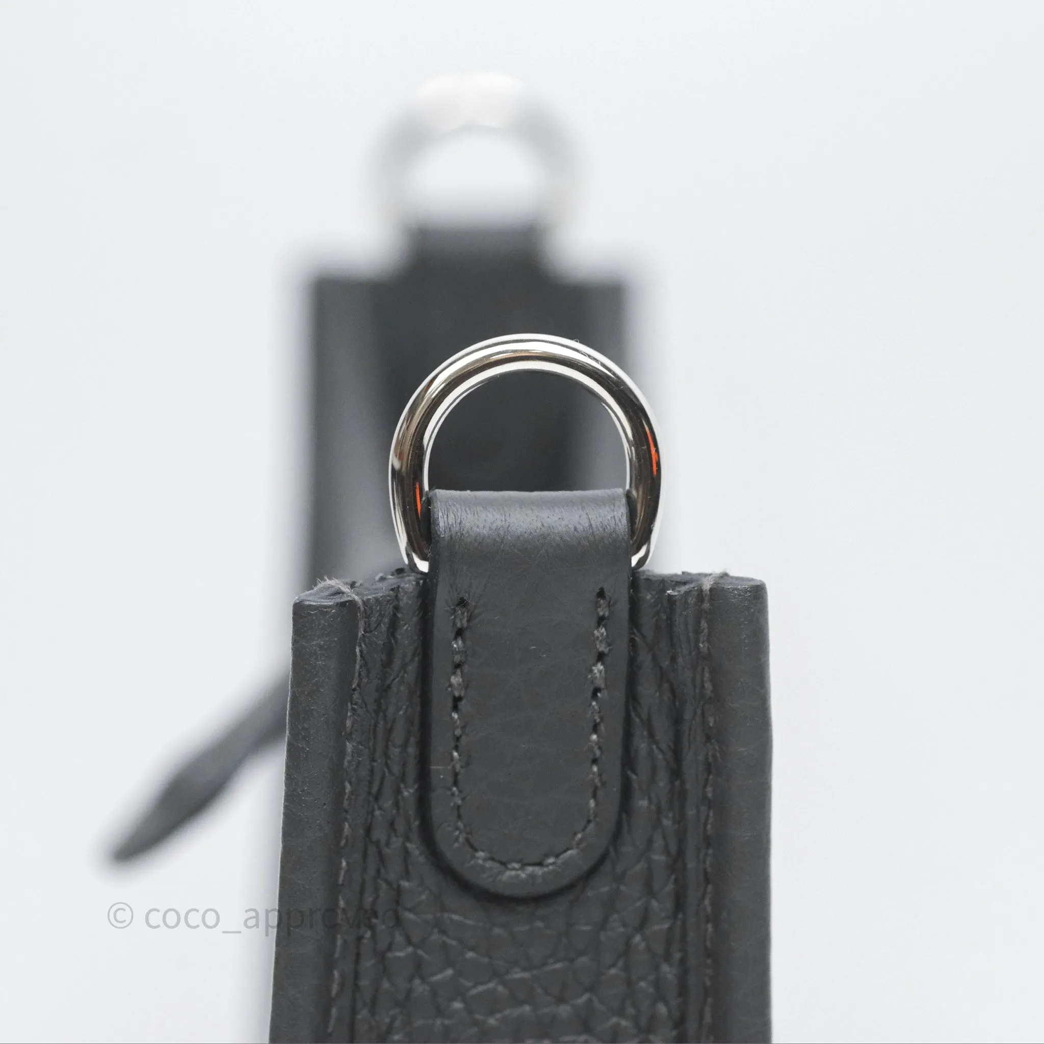 Herms Mini Evelyne 16 Dark Bronze O0 Clemence Palladium Hardware