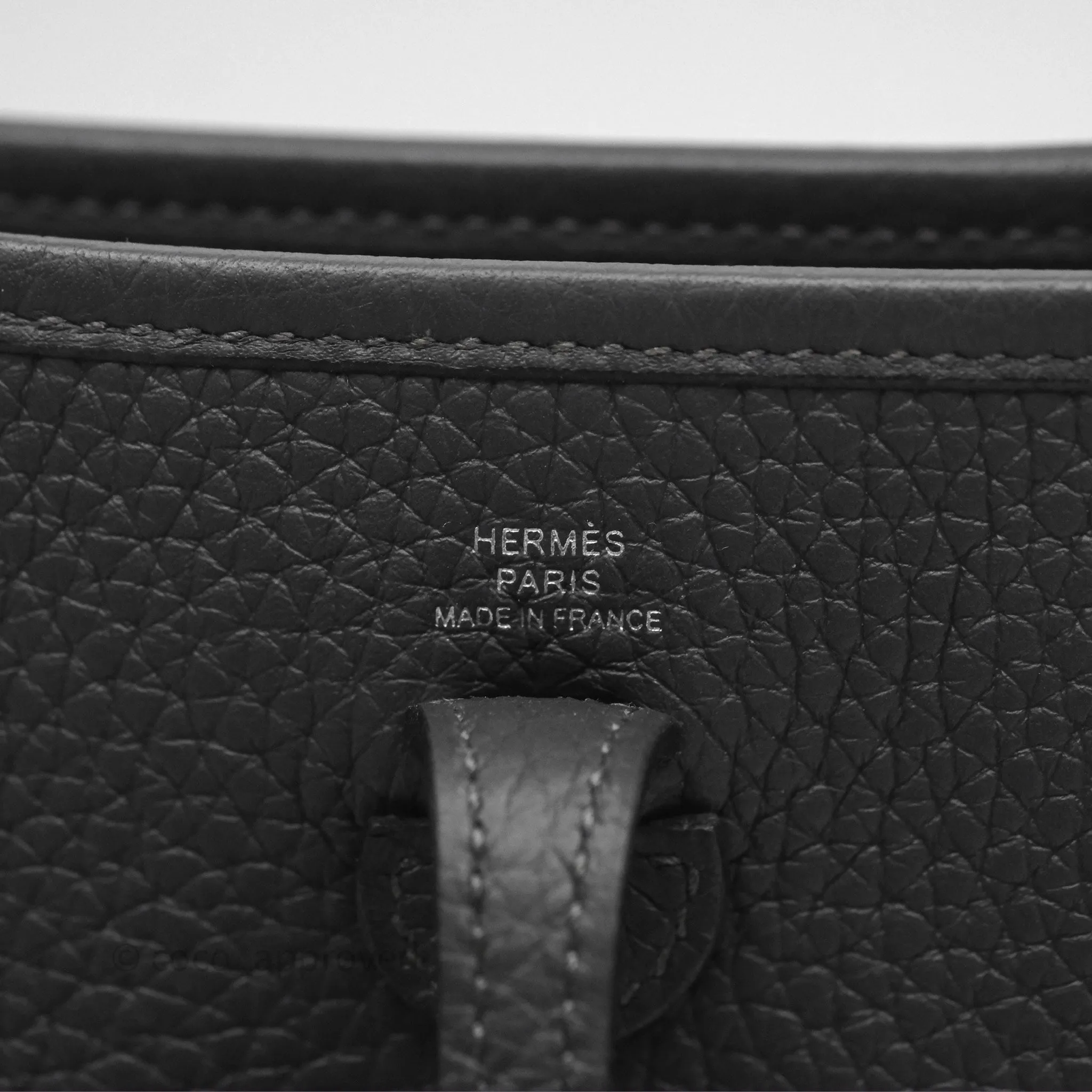 Herms Mini Evelyne 16 Dark Bronze O0 Clemence Palladium Hardware