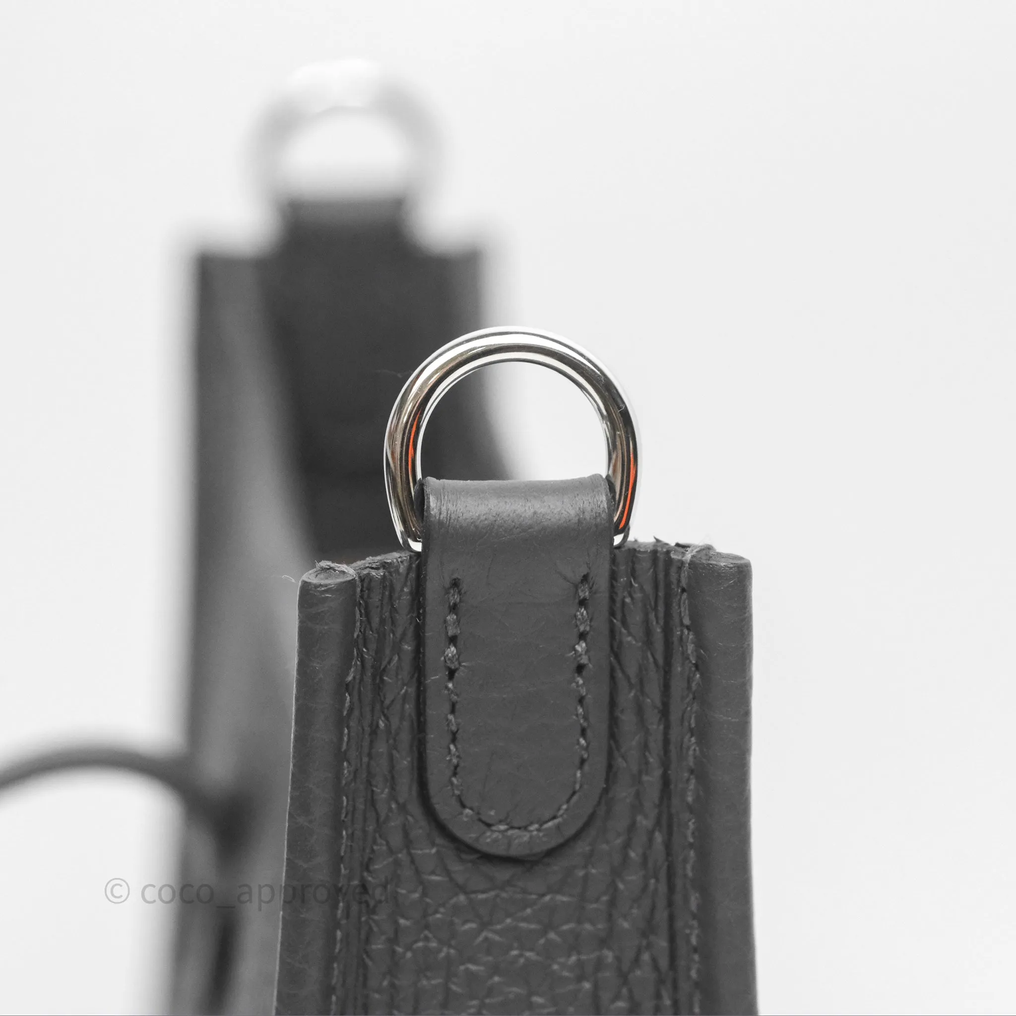 Herms Mini Evelyne 16 Dark Bronze O0 Clemence Palladium Hardware