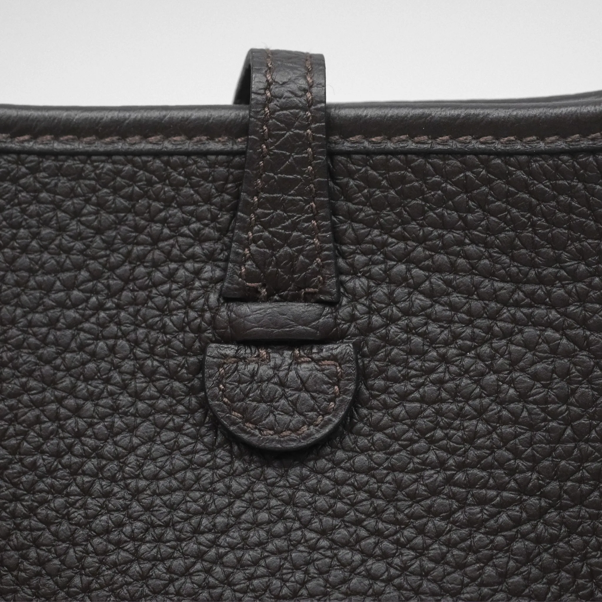 Herms Mini Evelyne 16 Ebene 46 Clemence Gold Hardware