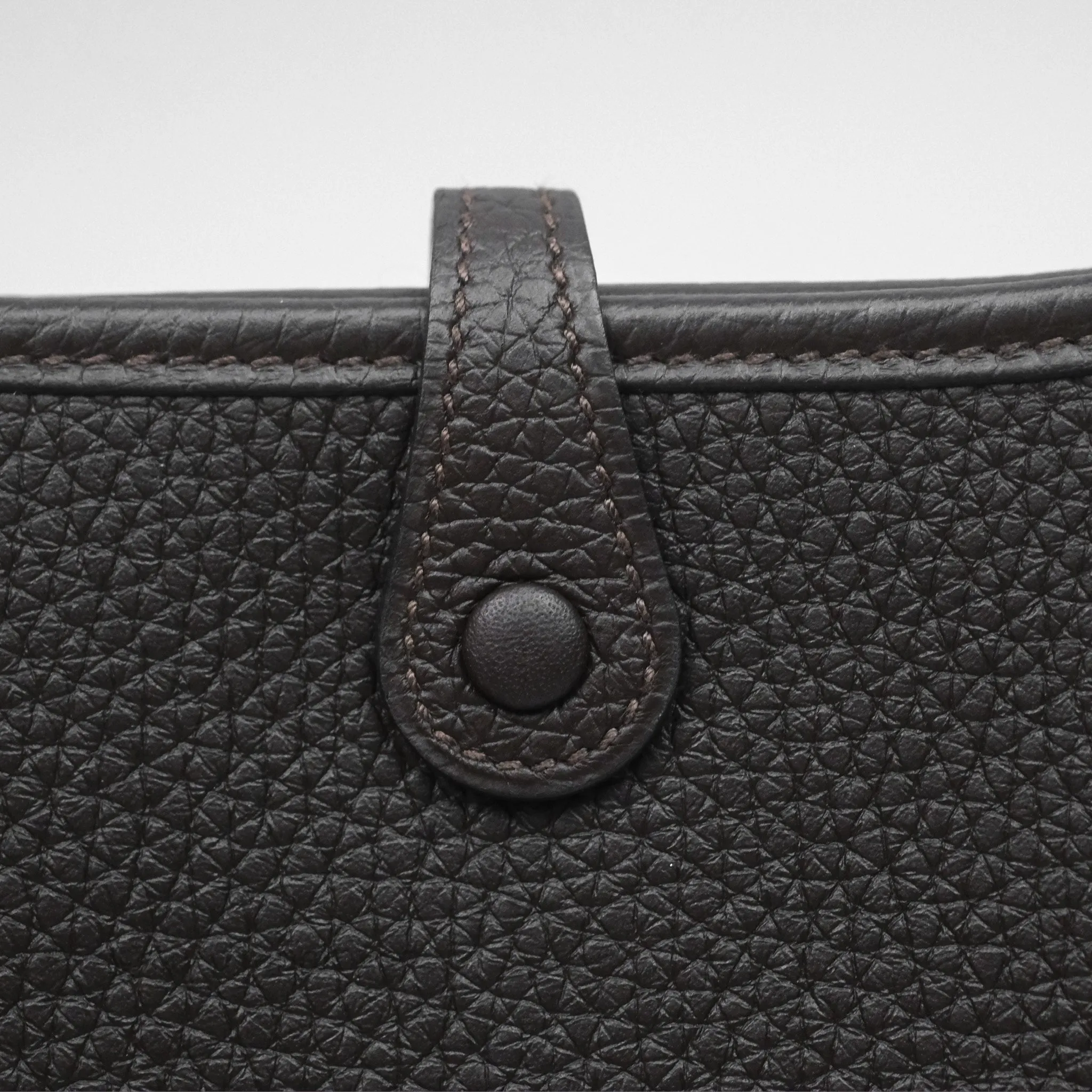 Herms Mini Evelyne 16 Ebene 46 Clemence Gold Hardware