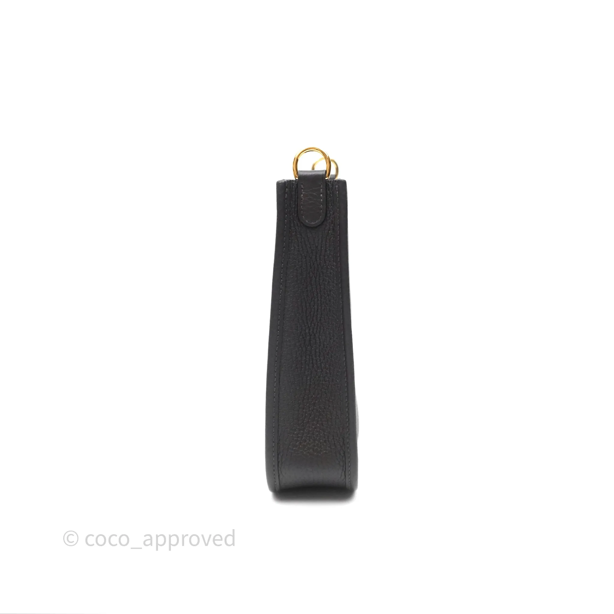 Herms Mini Evelyne 16 Ebene 46 Clemence Gold Hardware