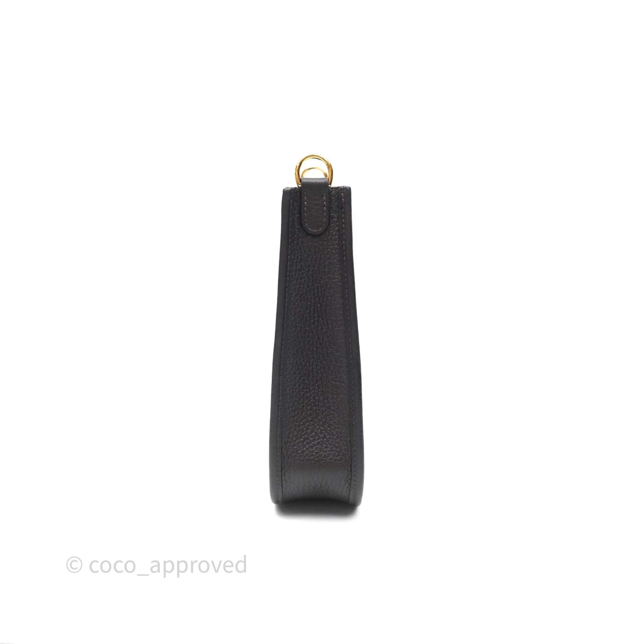 Herms Mini Evelyne 16 Ebene 46 Clemence Gold Hardware