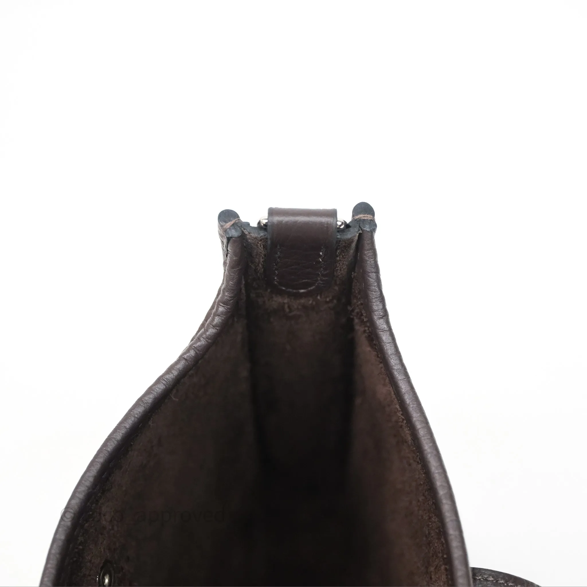 Herms Mini Evelyne 16 Ebene 46 Clemence Sliver Hardware