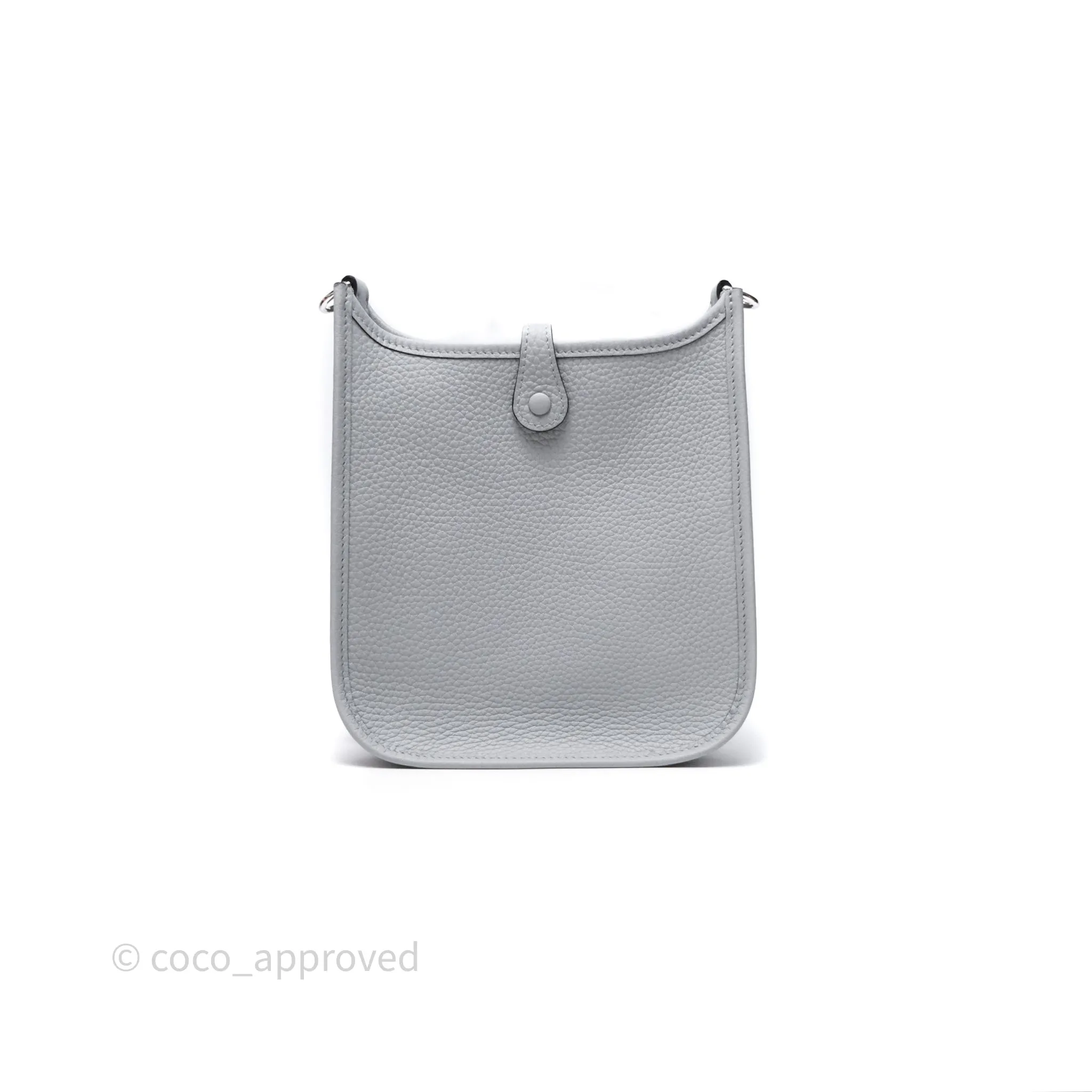 Herms Mini Evelyne 16 Glacier 8U Clemence Palladium Hardware