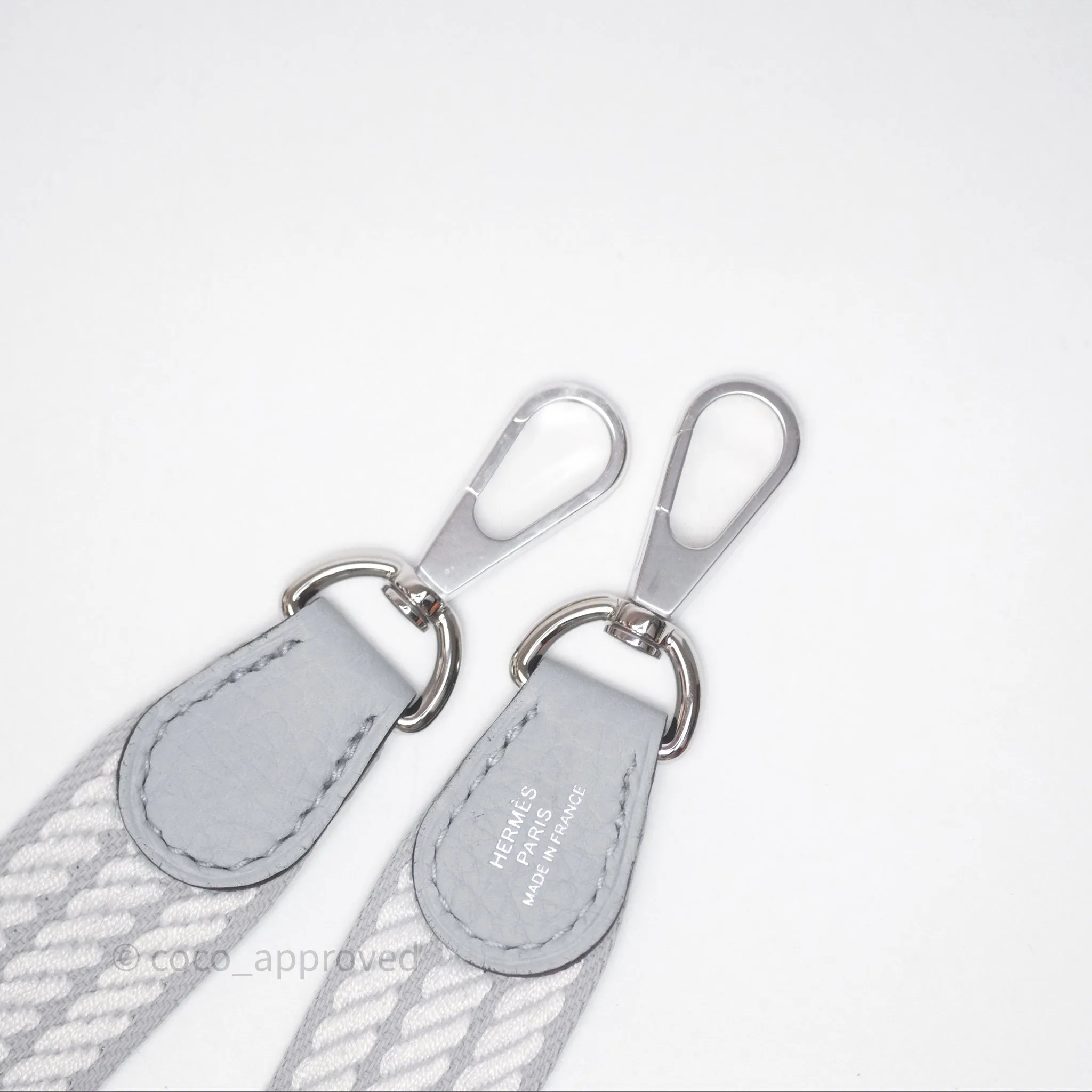 Herms Mini Evelyne 16 Glacier 8U Clemence Palladium Hardware