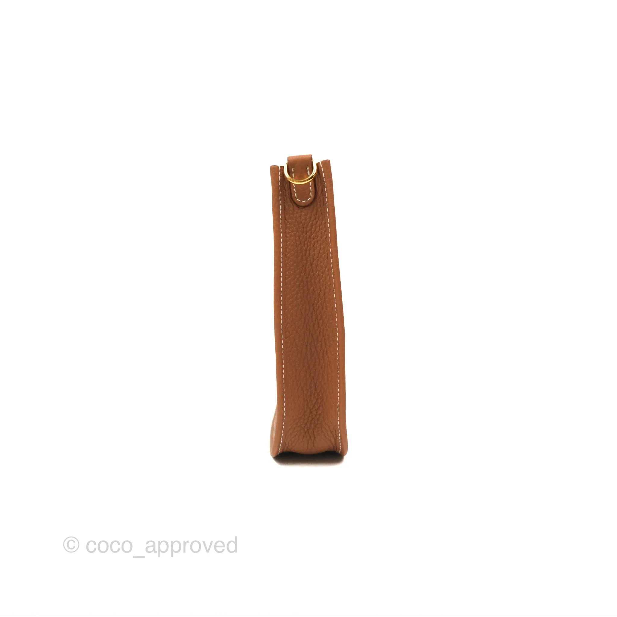 Herms Mini Evelyne 16 Gold Clemence Gold Hardware