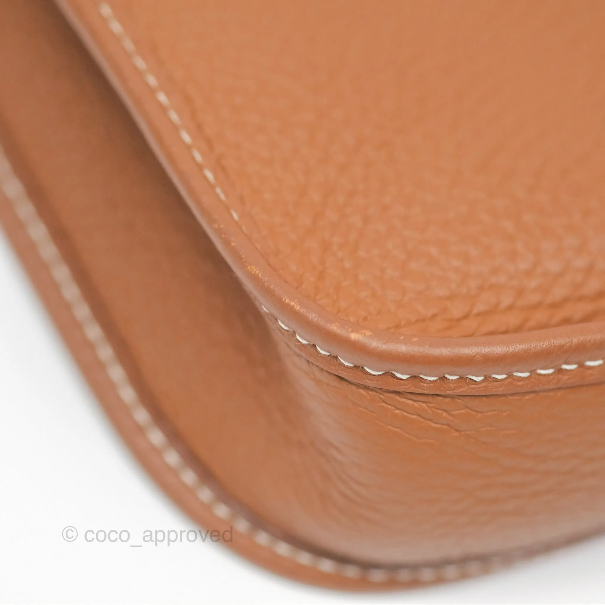 Herms Mini Evelyne 16 Gold Clemence Gold Hardware