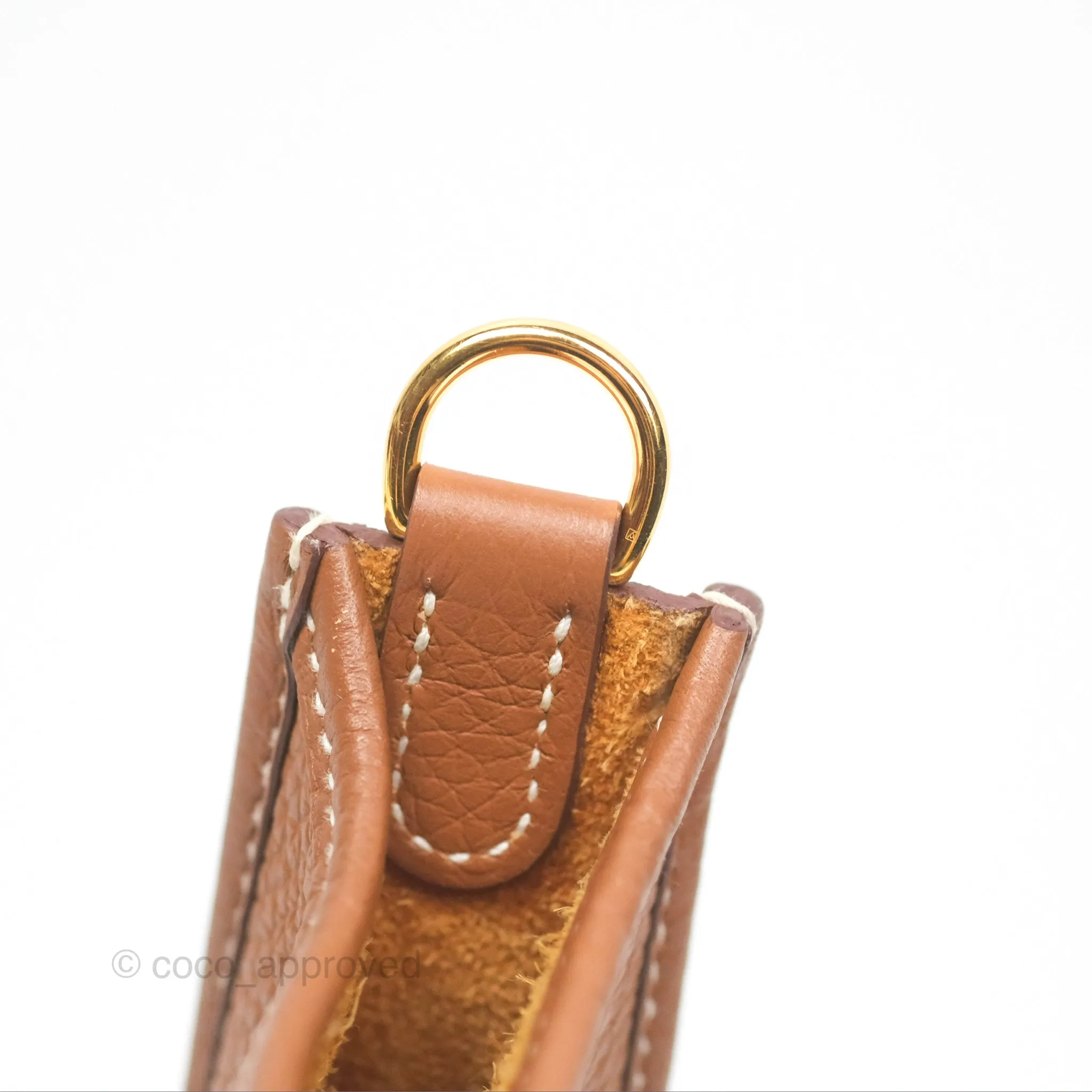 Herms Mini Evelyne 16 Gold Clemence Gold Hardware