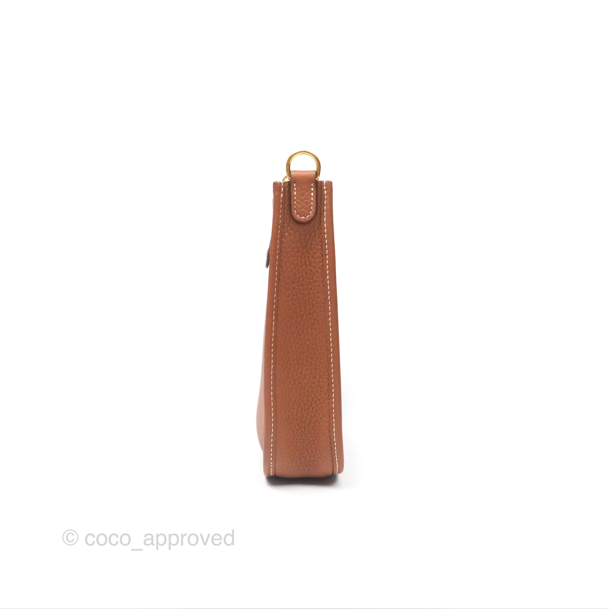 Herms Mini Evelyne 16 Gold Clemence Gold Hardware