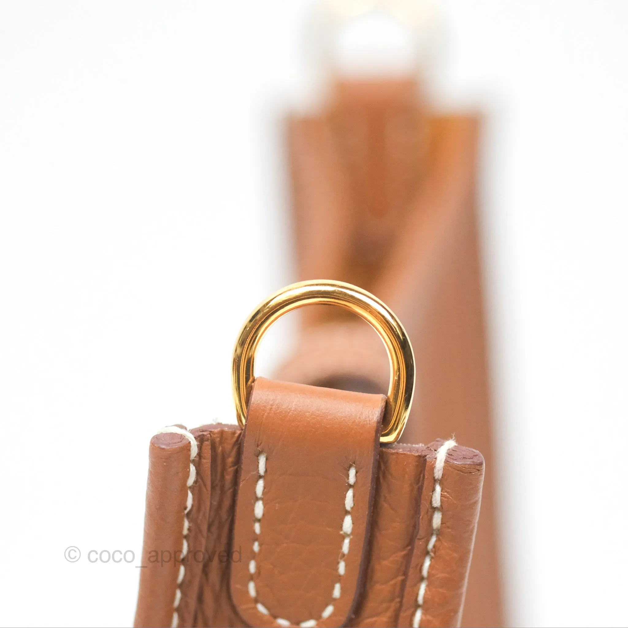 Herms Mini Evelyne 16 Gold Clemence Gold Hardware