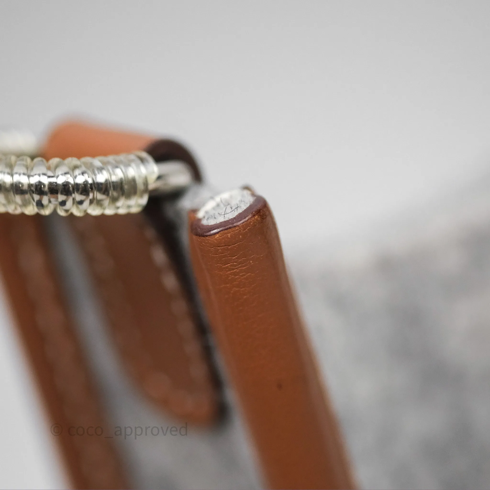 Herms Mini Evelyne 16 Gris Clair/ Gold Wool Feutre Swift Palladium Hardware