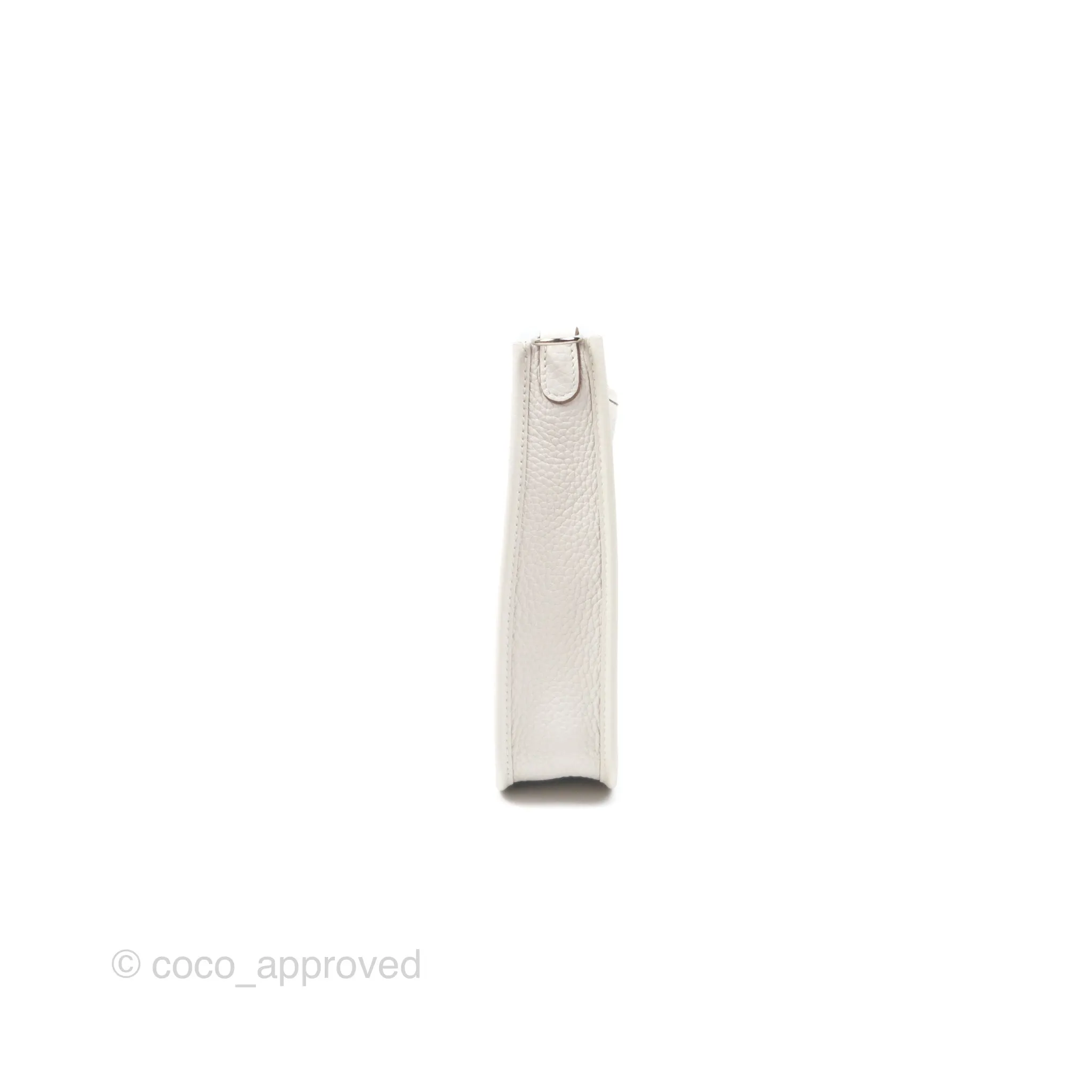 Herms Mini Evelyne 16 Gris Pale M4 Clemence Palladium Hardware