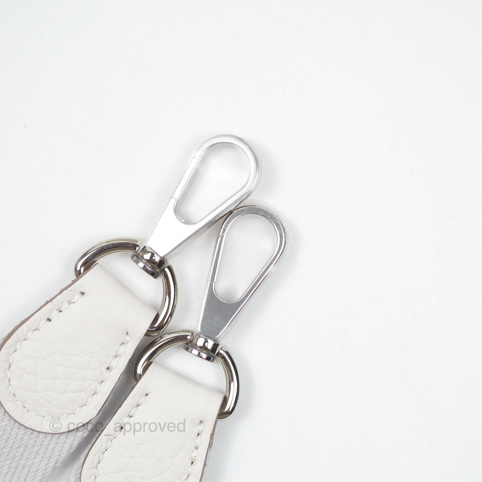 Herms Mini Evelyne 16 Gris Pale M4 Clemence Palladium Hardware