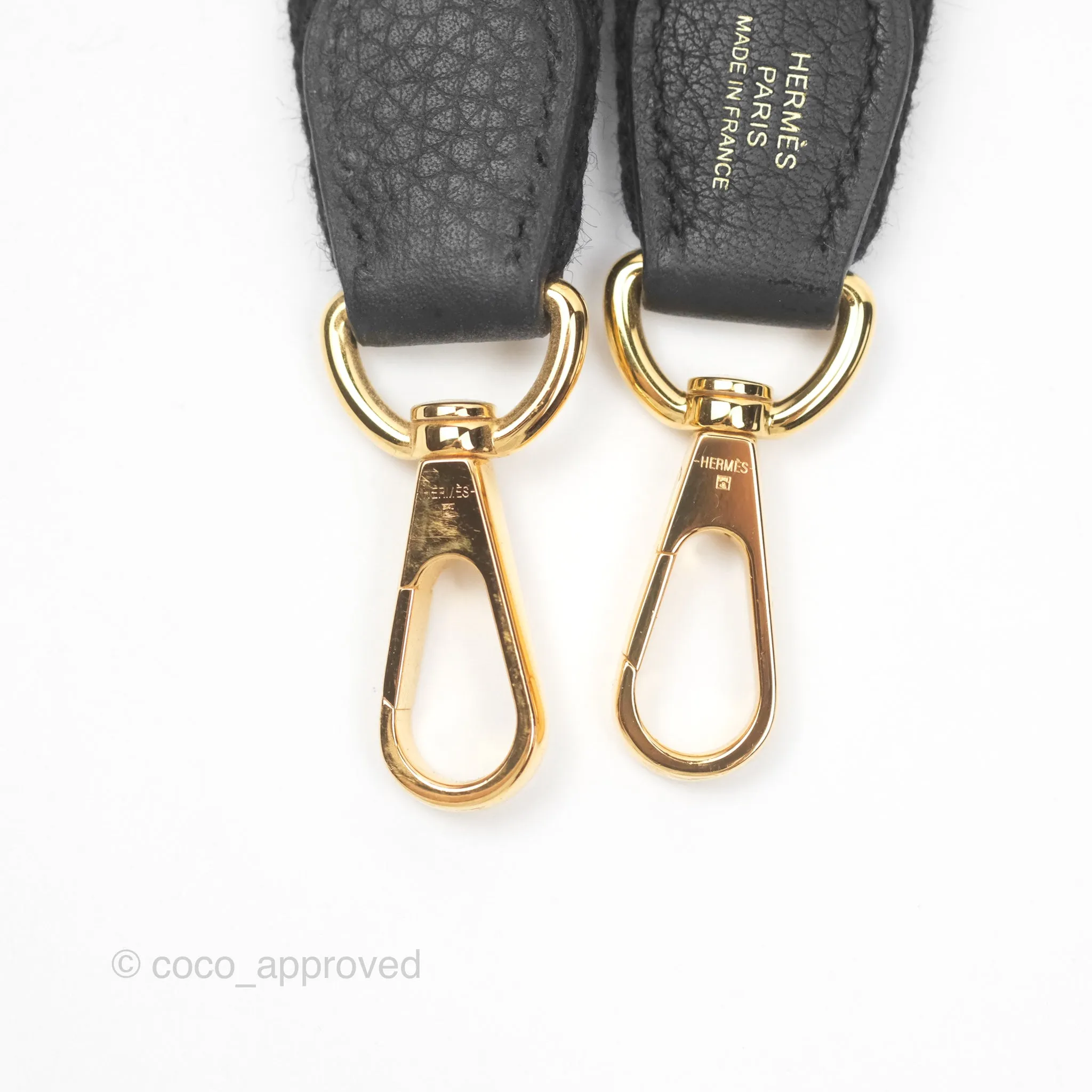 Herms Mini Evelyne 16 Noir 89 Clemence Gold Hardware