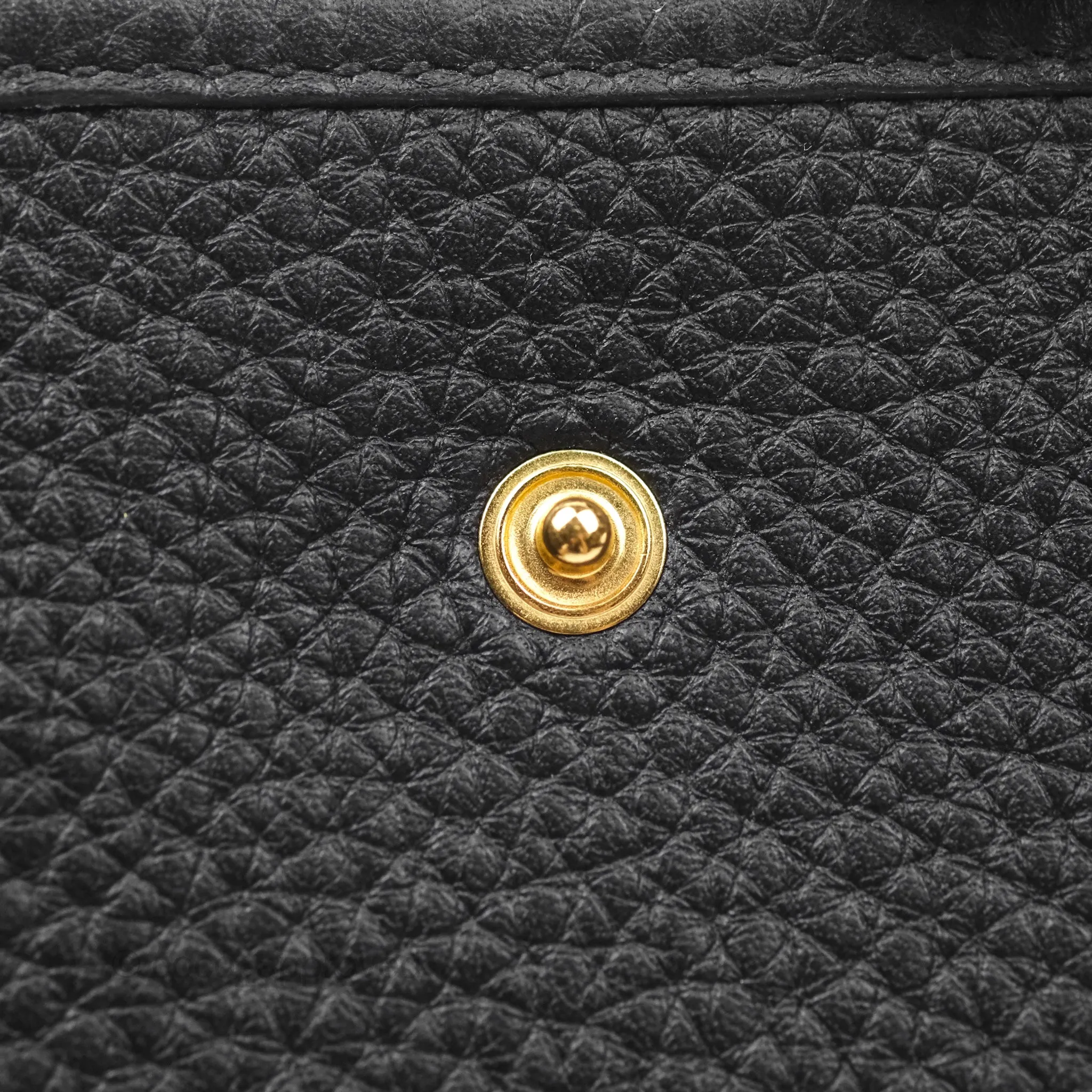 Herms Mini Evelyne 16 Noir 89 Clemence Gold Hardware