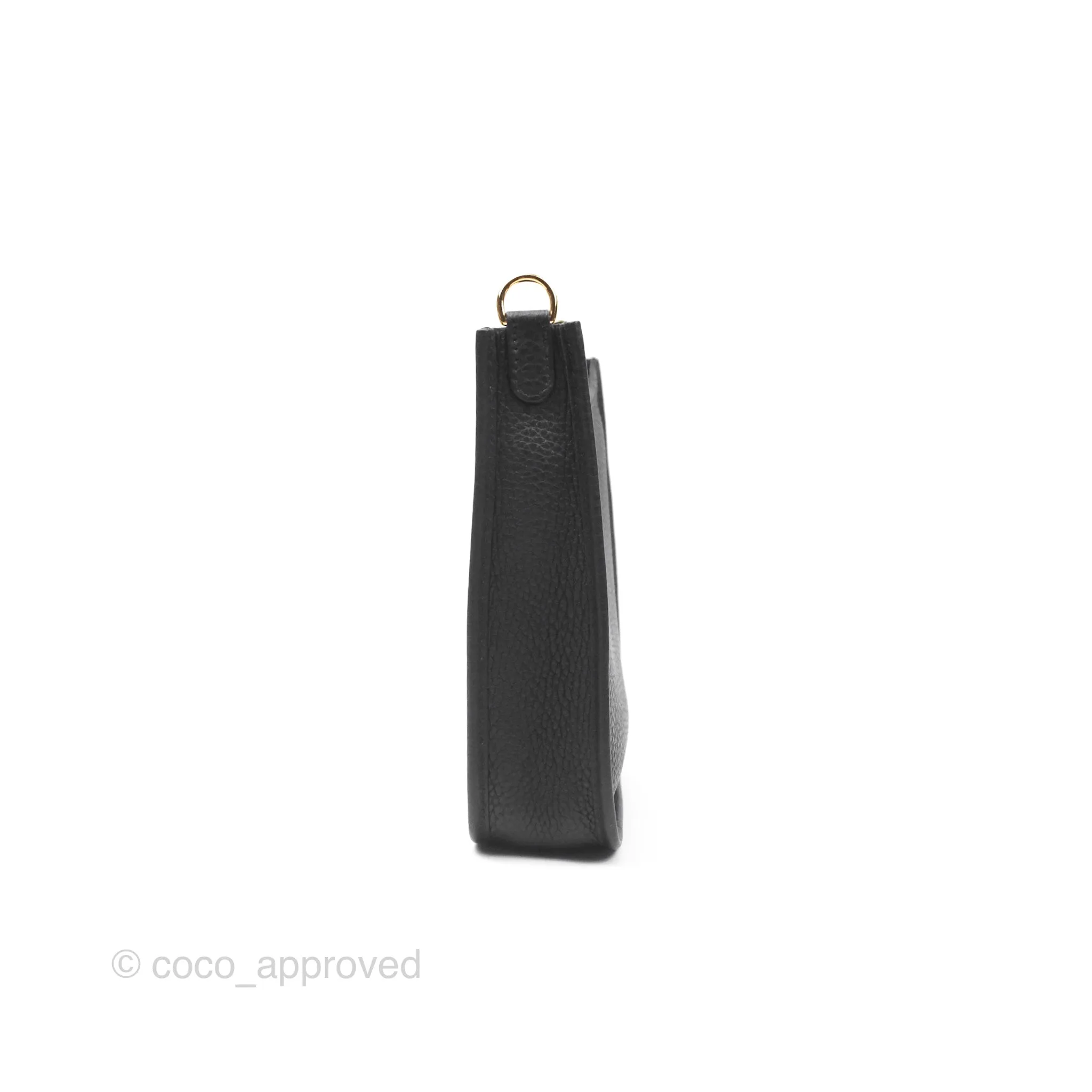Herms Mini Evelyne 16 Noir 89 Clemence Gold Hardware