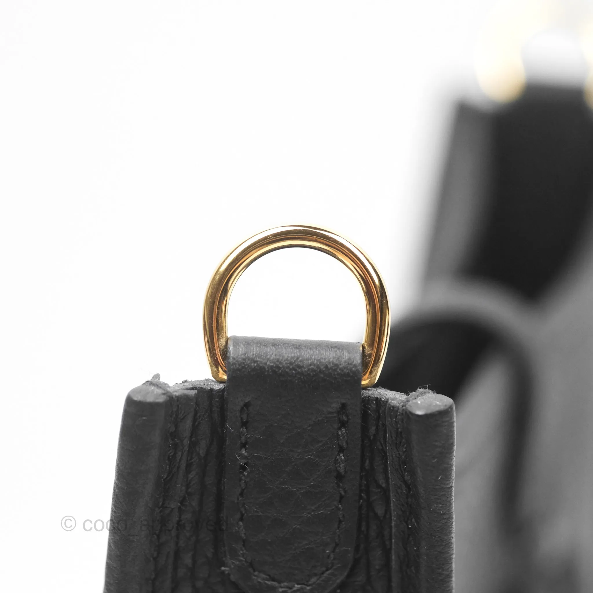 Herms Mini Evelyne 16 Noir 89 Clemence Gold Hardware