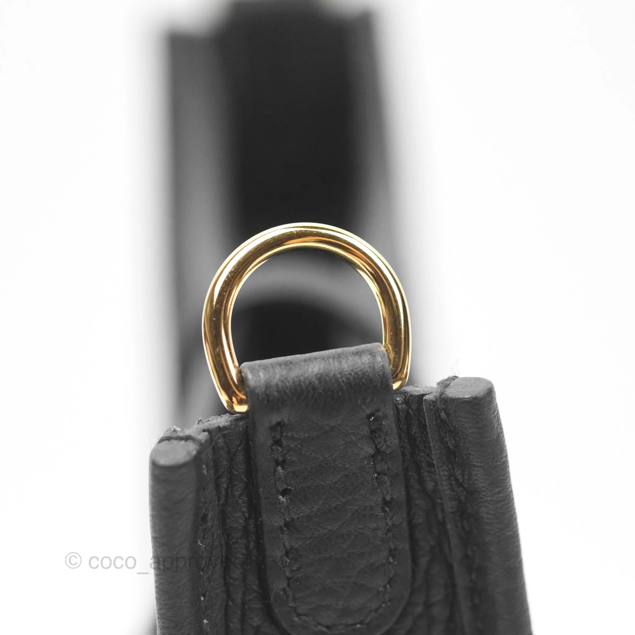 Herms Mini Evelyne 16 Noir 89 Clemence Gold Hardware