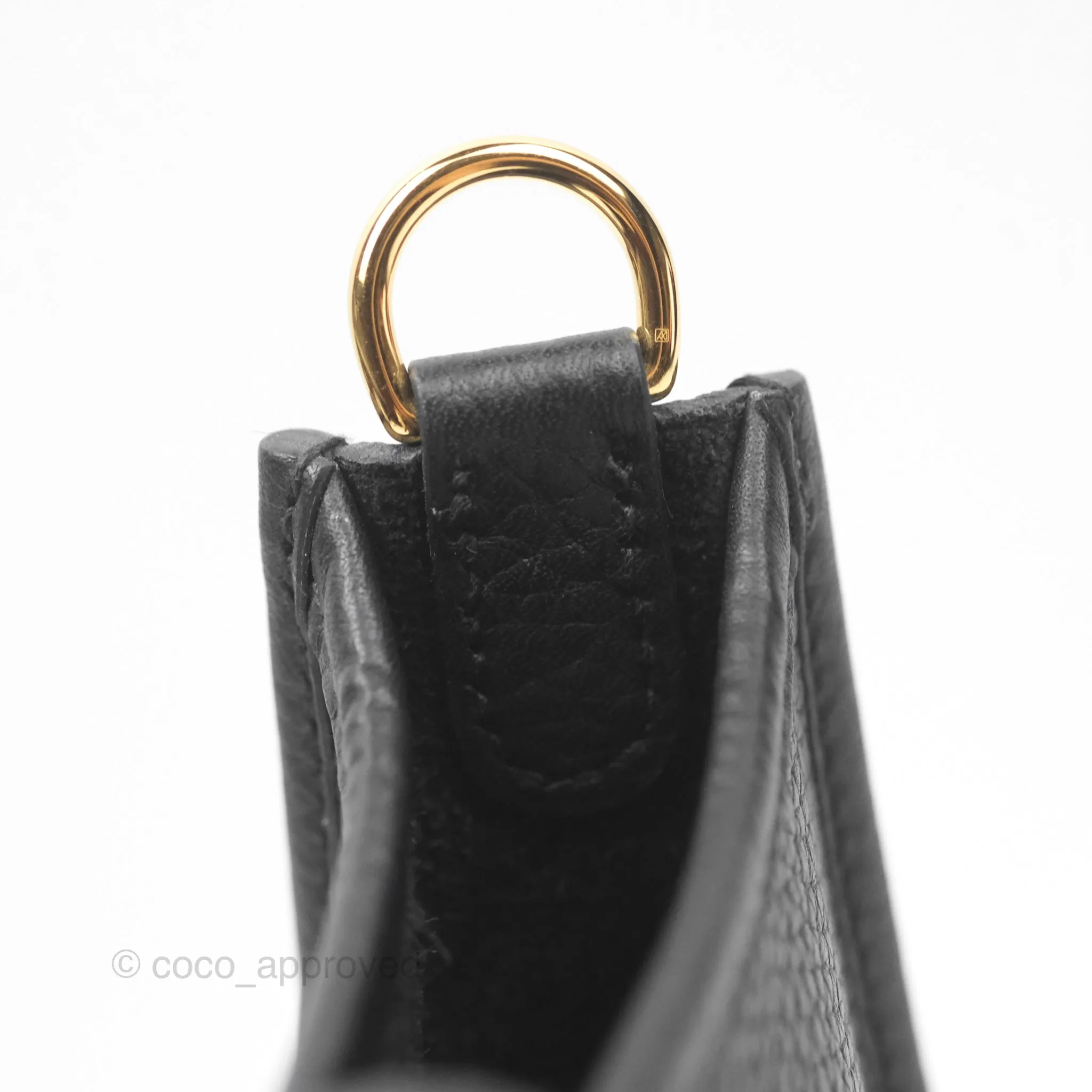 Herms Mini Evelyne 16 Noir 89 Clemence Gold Hardware