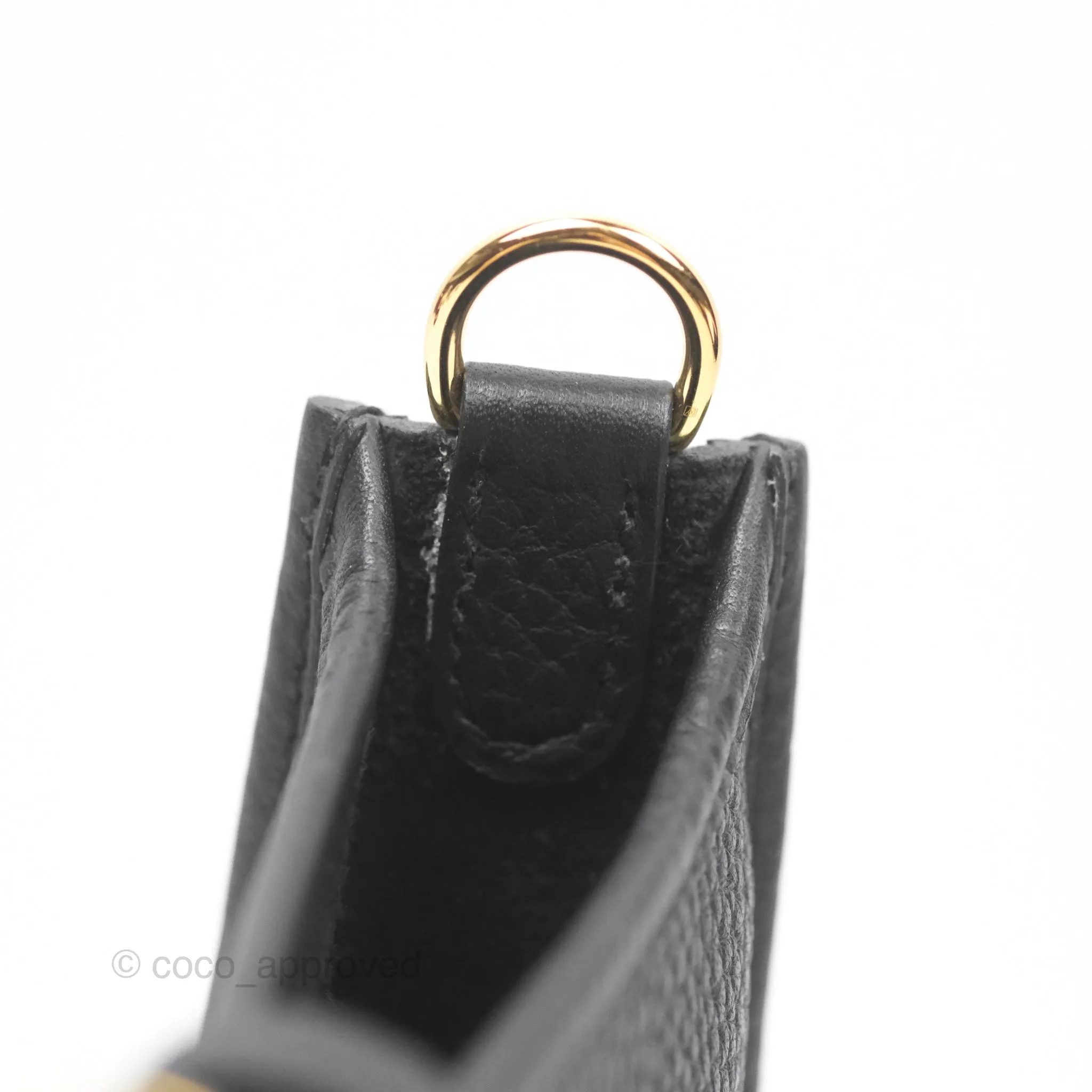 Herms Mini Evelyne 16 Noir 89 Clemence Gold Hardware