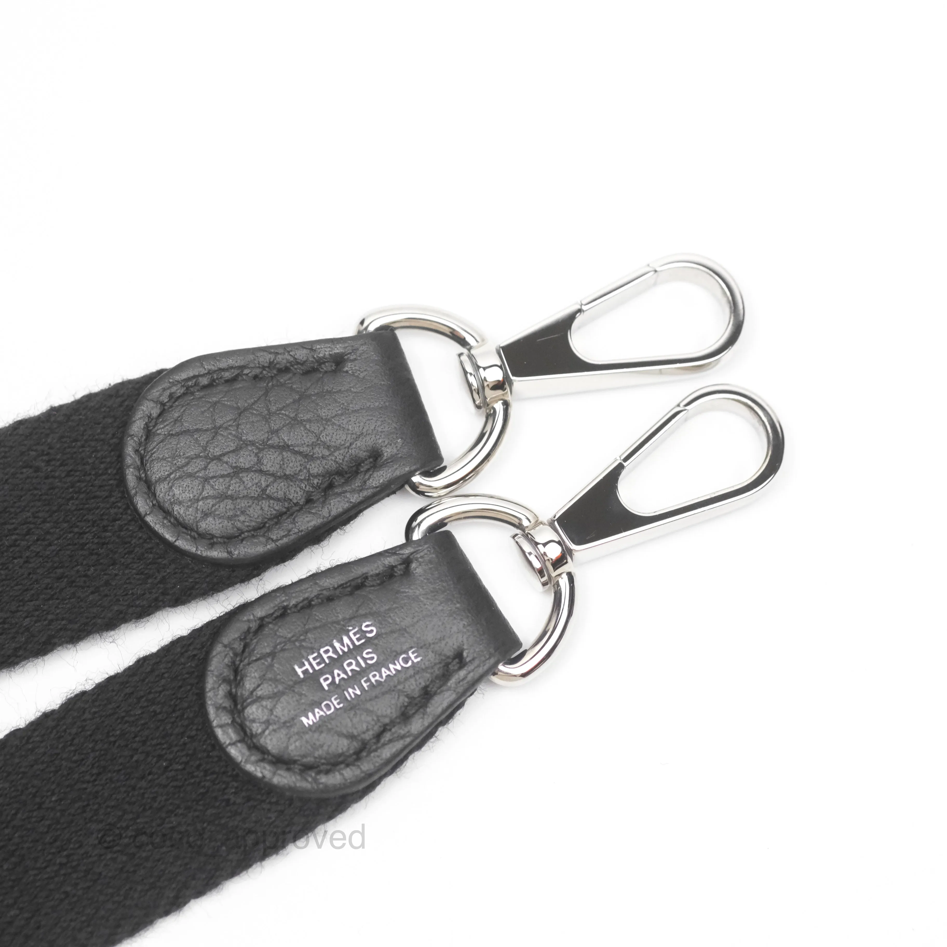 Herms Mini Evelyne 16 Noir 89 Clemence Palladium Hardware