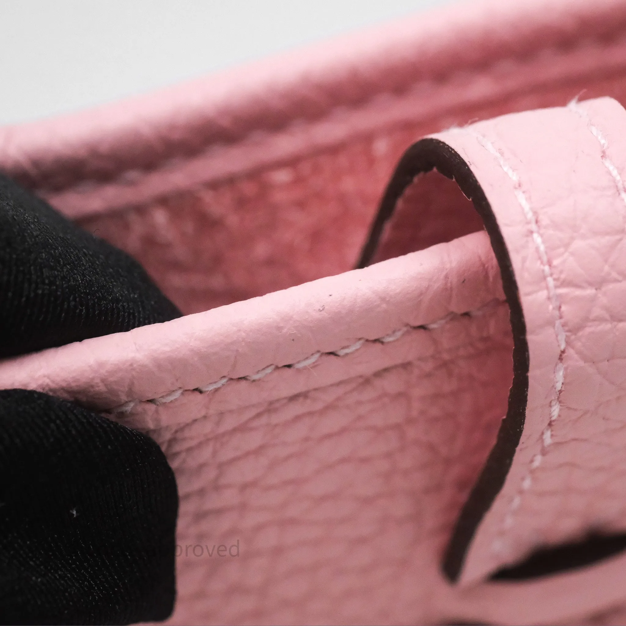 Herms Mini Evelyne 16 Sakura/Rose Clemence Palladium Hardware