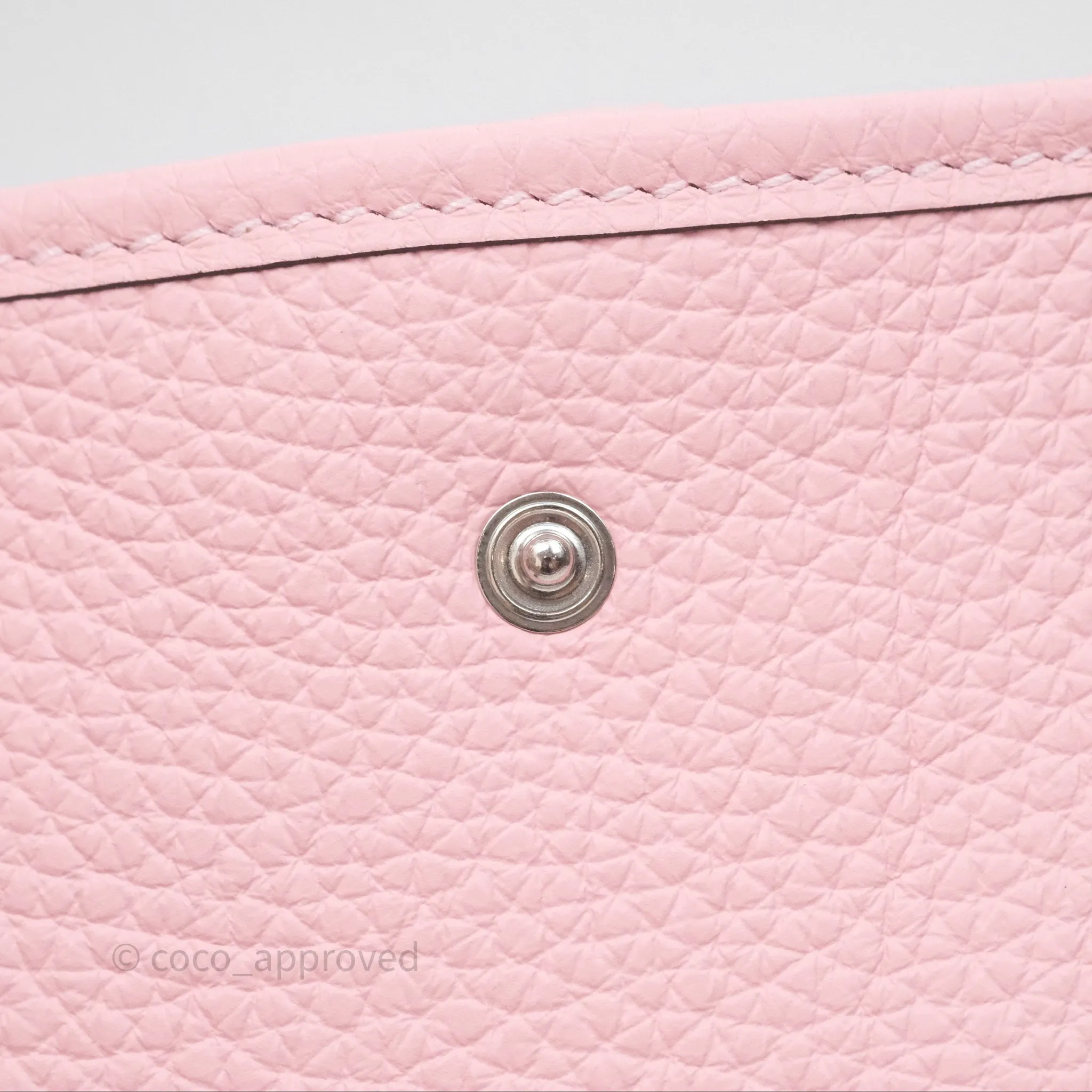 Herms Mini Evelyne 16 Sakura/Rose Clemence Palladium Hardware