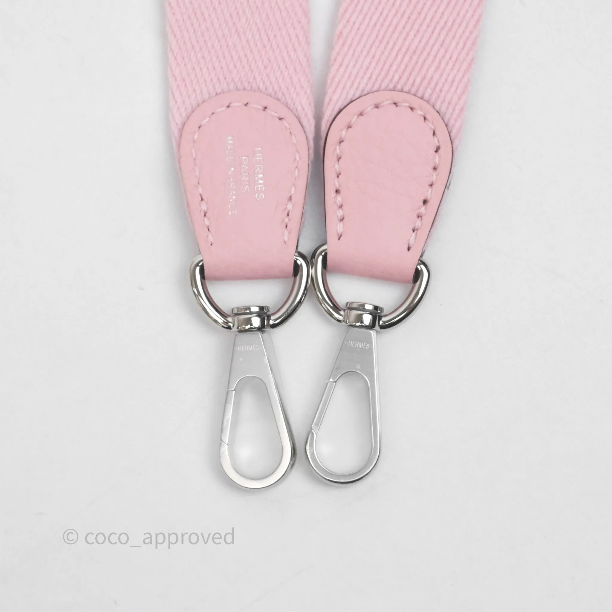 Herms Mini Evelyne 16 Sakura/Rose Clemence Palladium Hardware