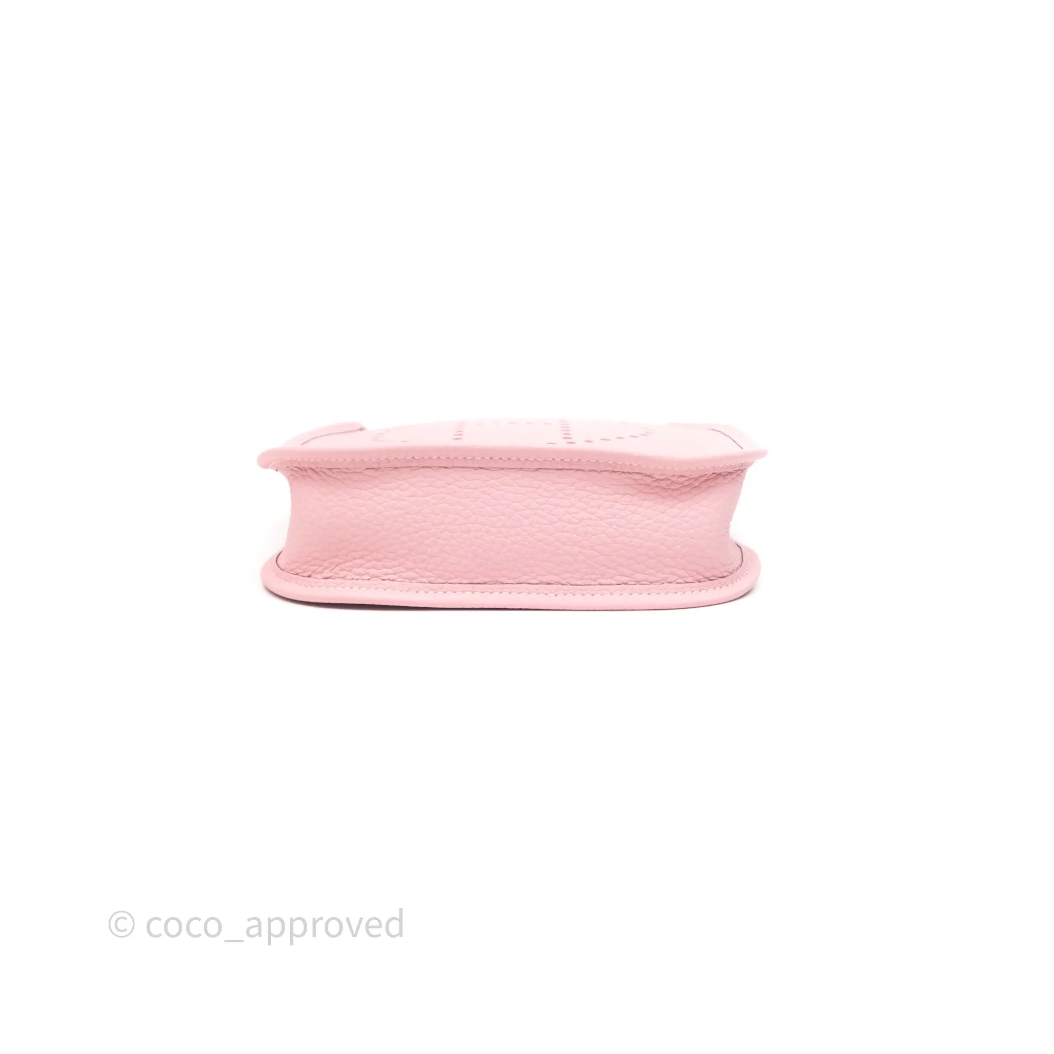 Herms Mini Evelyne 16 Sakura/Rose Clemence Palladium Hardware