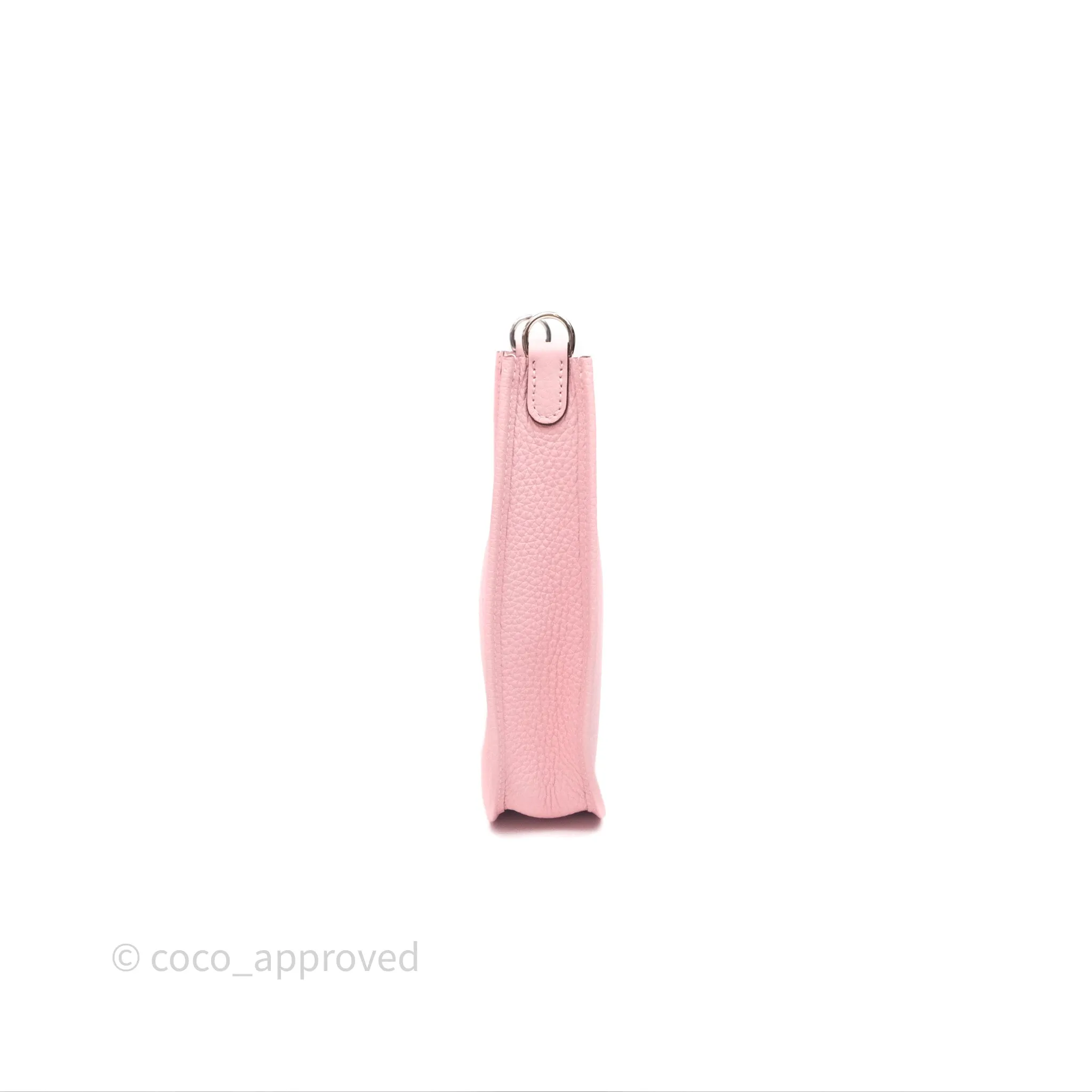 Herms Mini Evelyne 16 Sakura/Rose Clemence Palladium Hardware