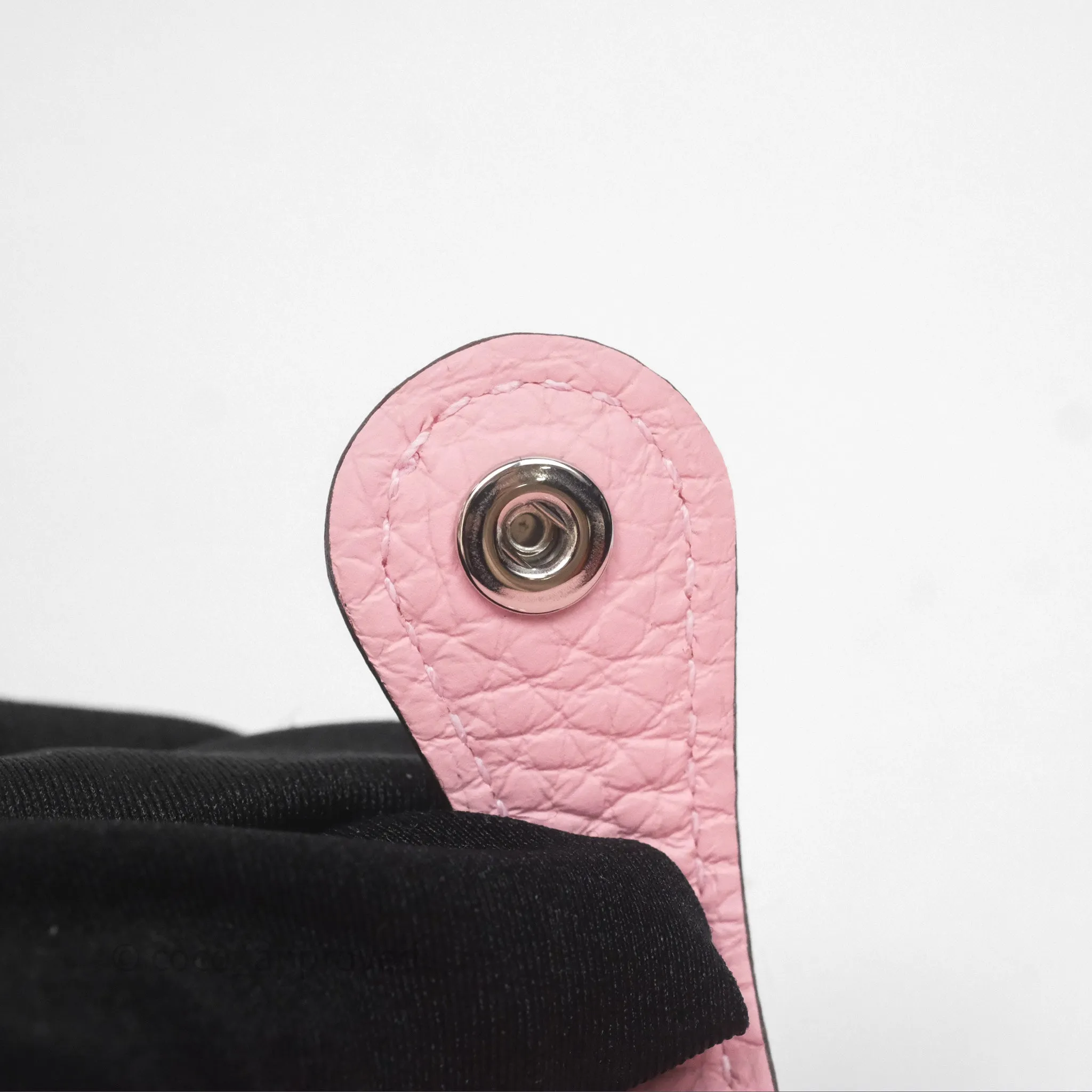 Herms Mini Evelyne 16 Sakura/Rose Clemence Palladium Hardware