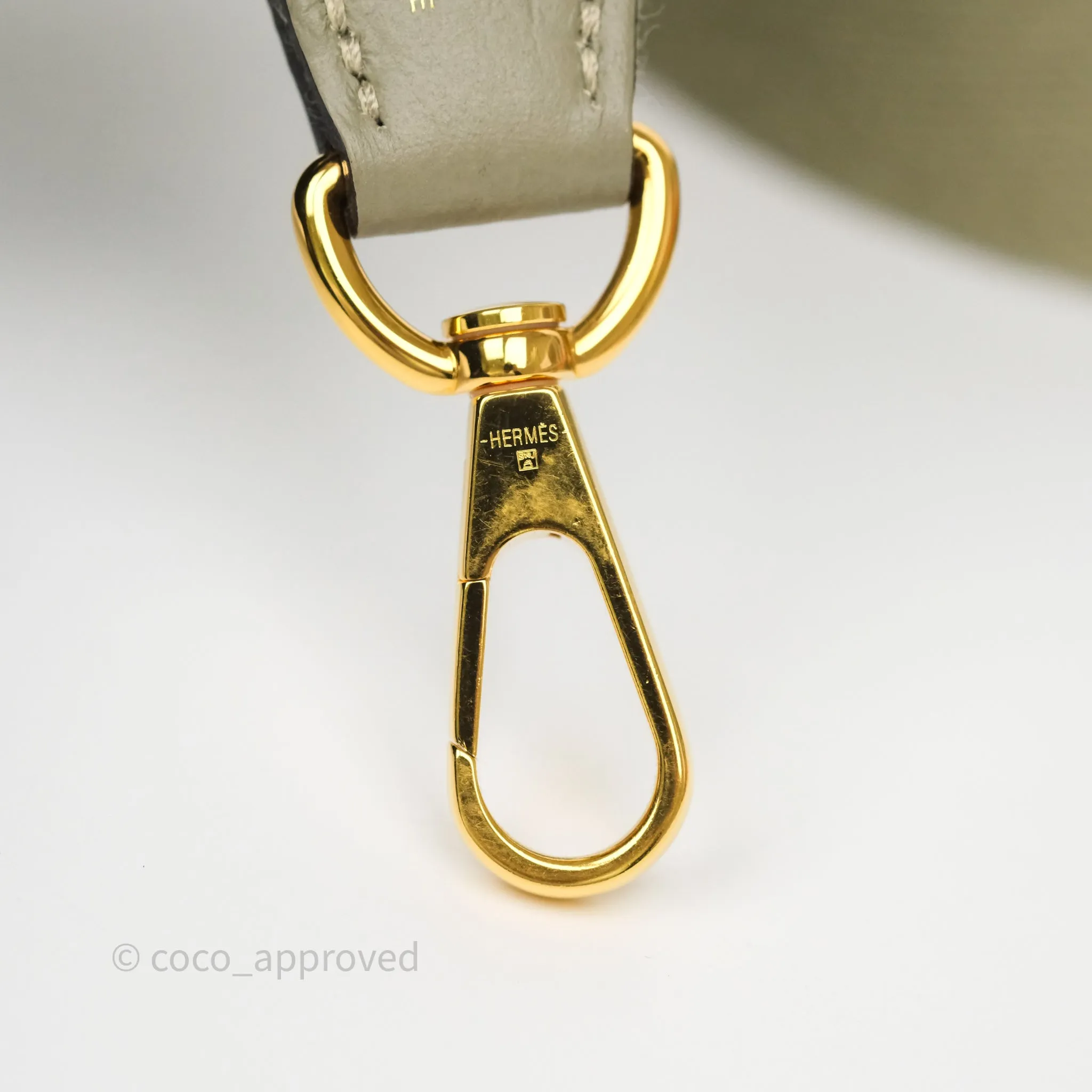 Herms Mini Evelyne 16 Sauge Q1 Clemence Gold Hardware